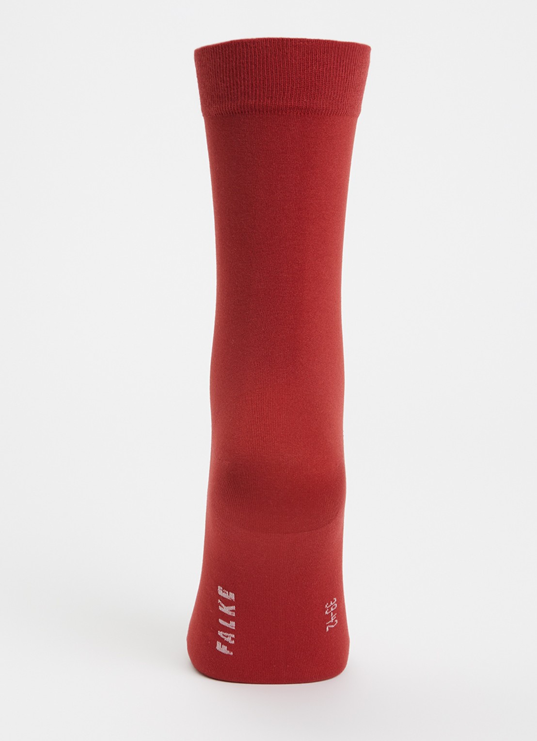 Falke Cotton Touch sokken met logo  - voorkant 3 rood
