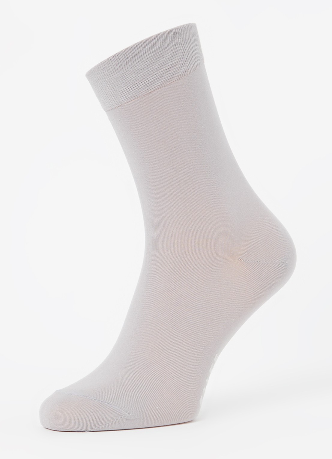 Falke Cotton Touch sokken met logo - detail lichtgrijs