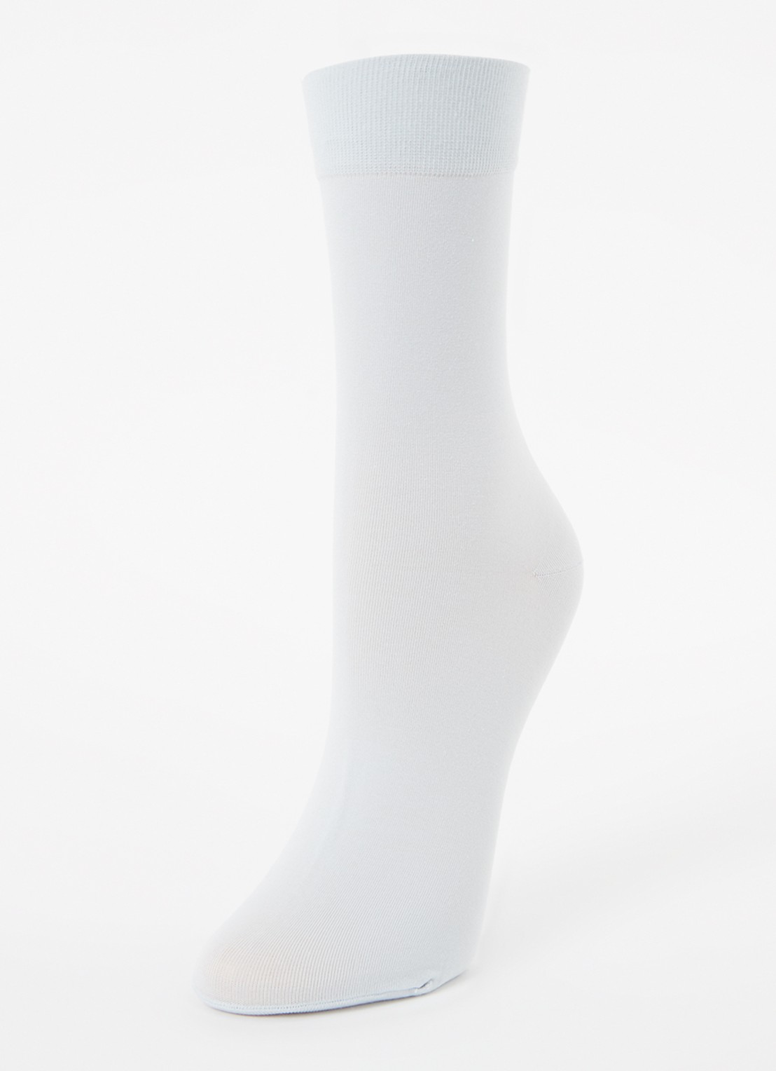 Falke Cotton Touch sokken met logo - detail lichtblauw