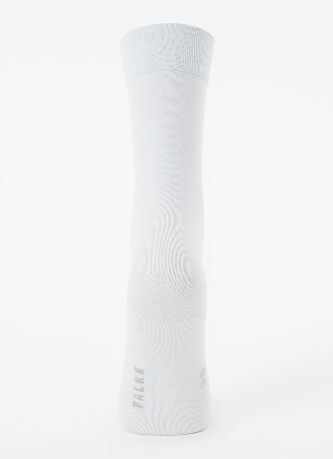 Falke Cotton Touch sokken met logo - voorkant 3 lichtblauw
