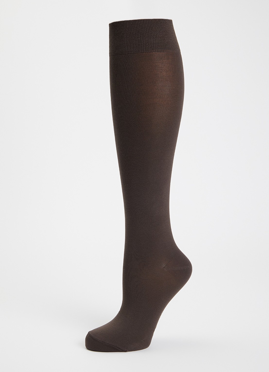 Falke Cotton Touch sokken met logo  - detail donkerbruin