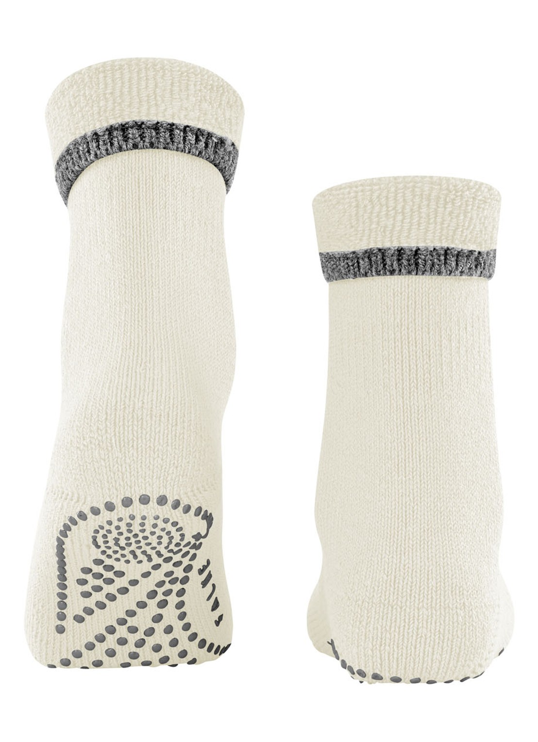 Falke Cuddle Pads sokken in wolblend met anti-slip - detail 3 gebroken wit