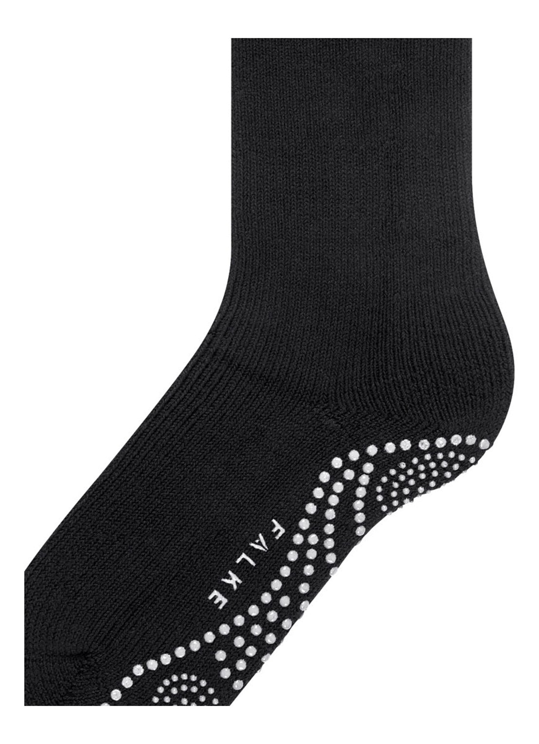 Falke Cuddle Pads sokken in wolblend met anti-slip - detail 6 zwart