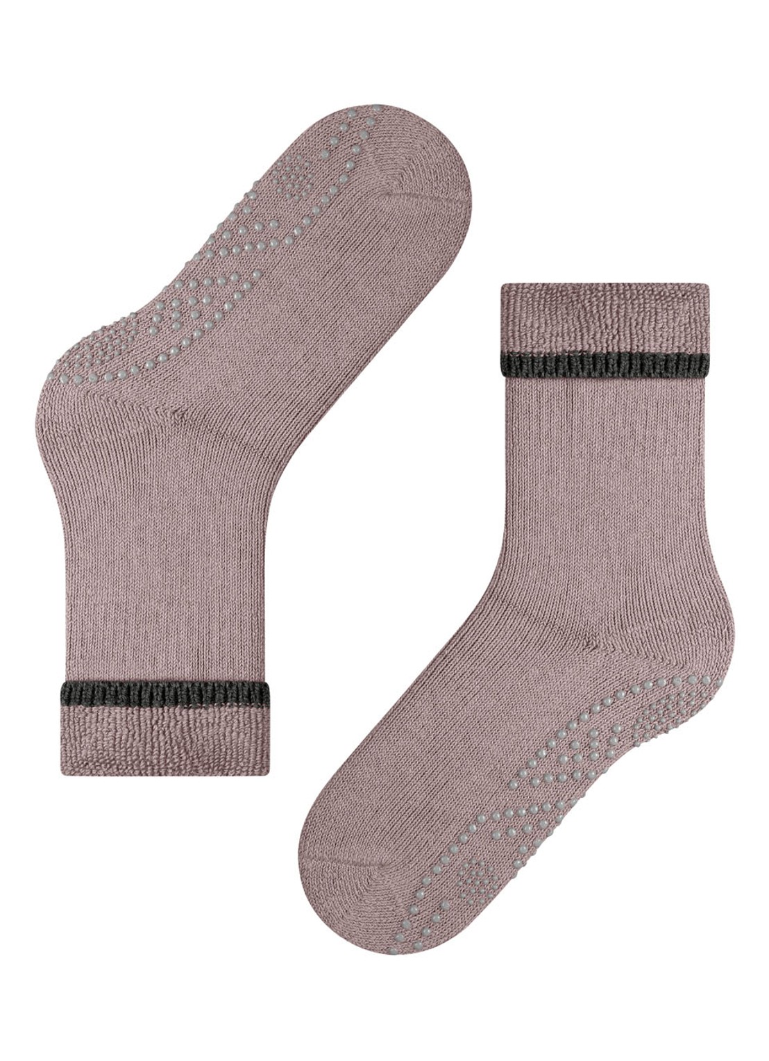 Falke Cuddle Pads sokken in wolblend met anti-slip - detail 4 taupe