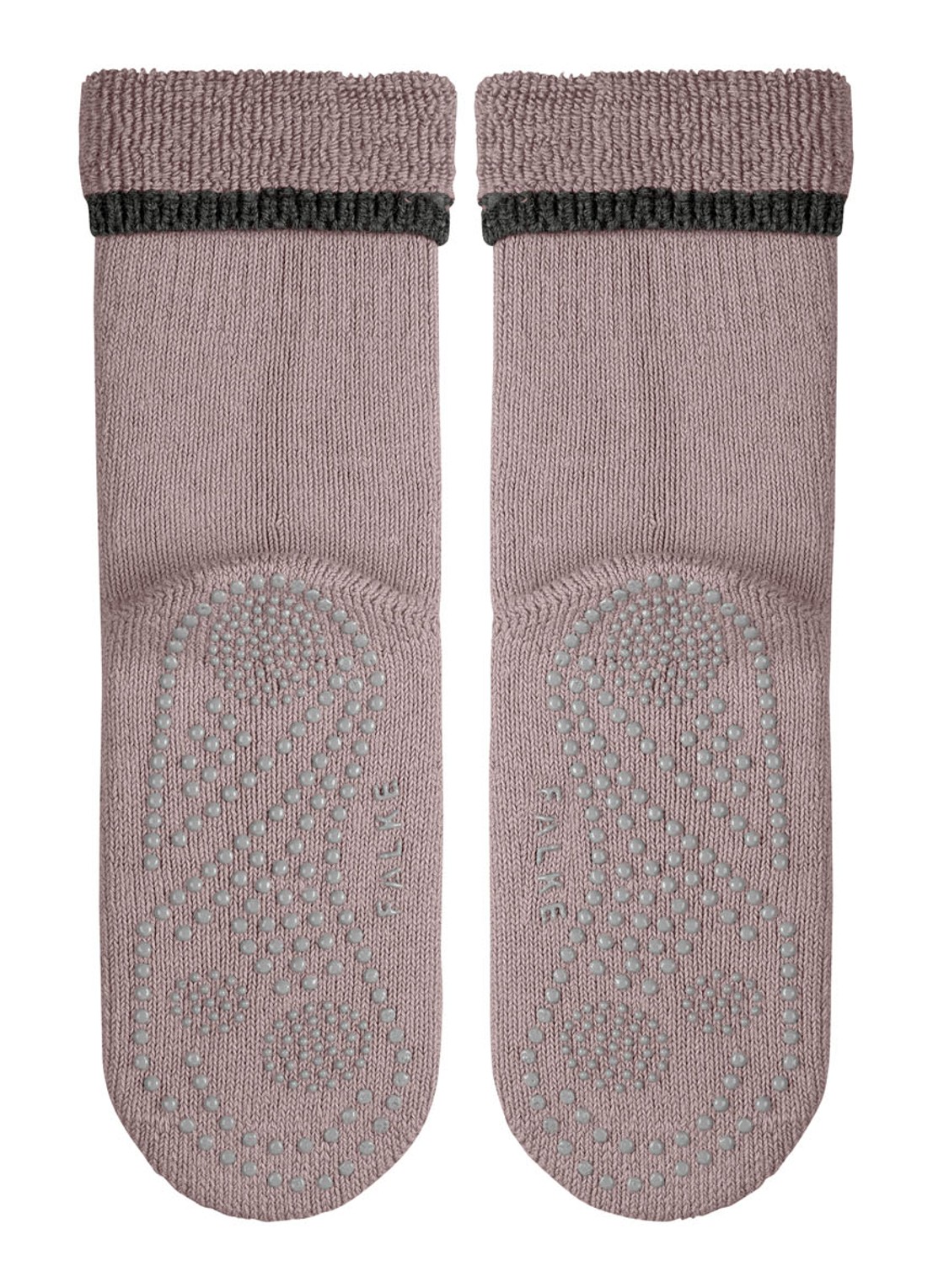 Falke Cuddle Pads sokken in wolblend met anti-slip - detail 5 taupe