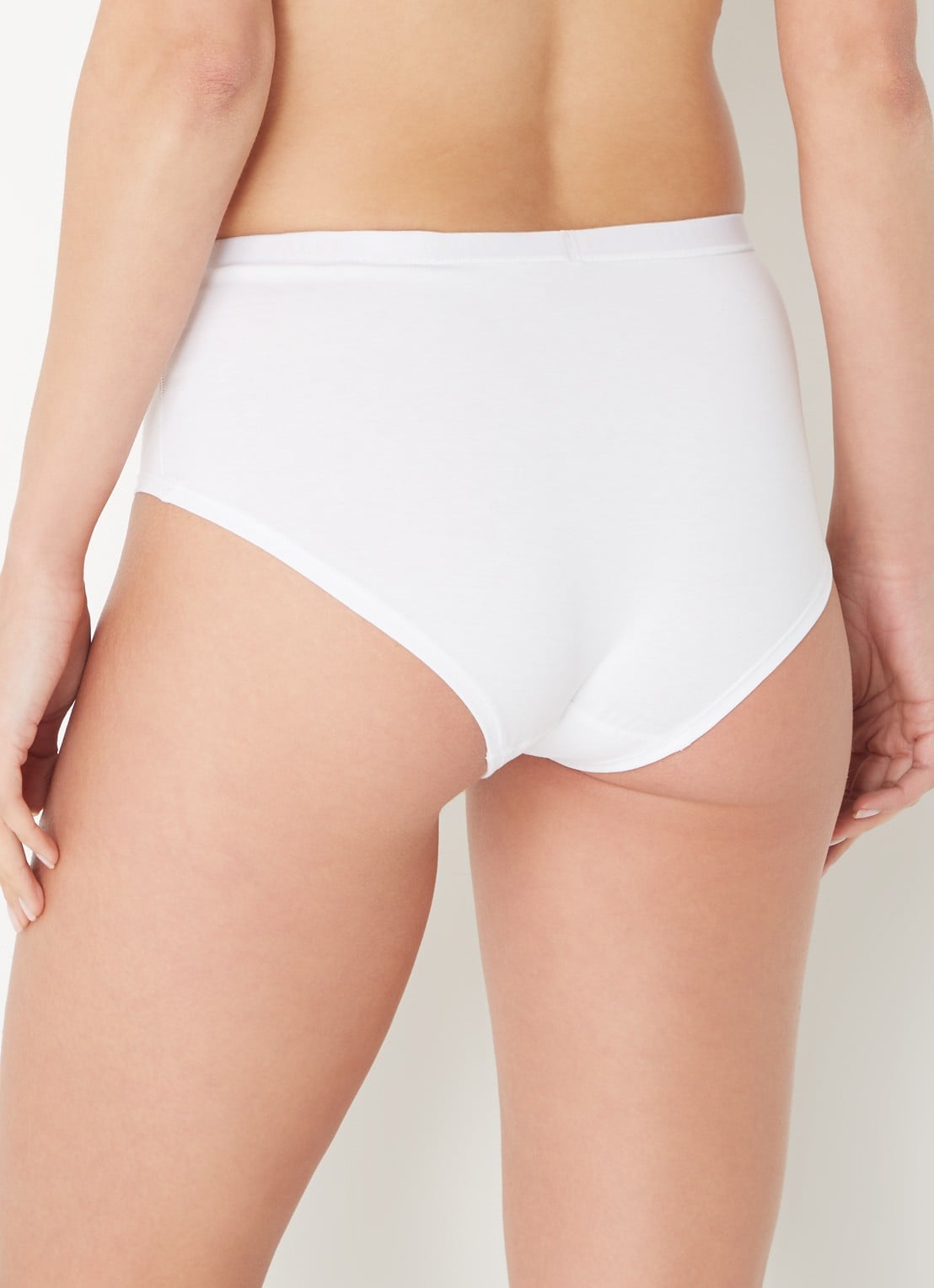 Falke Daily Comfort hipster met logoband in 2-pack - achterkant 4 wit