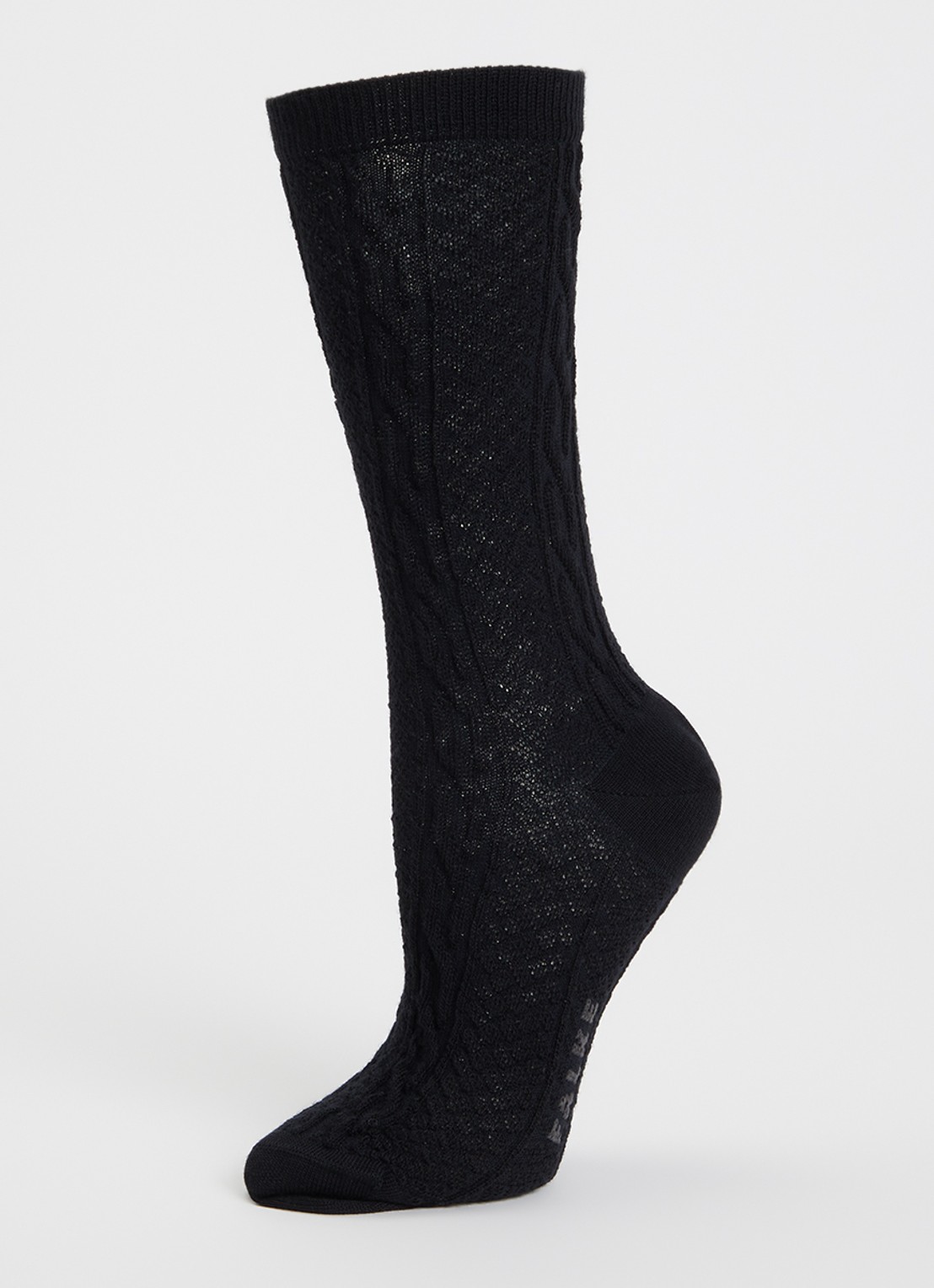 Falke Declivity sokken in wolblend - detail 3 zwart