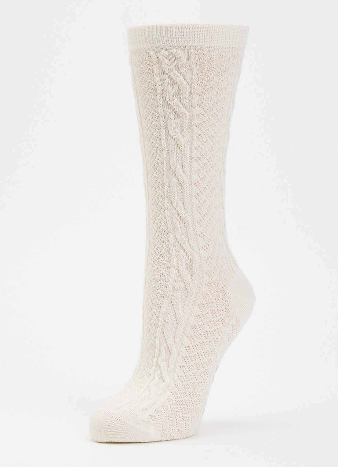 Falke Declivity sokken in wolblend - detail gebroken wit