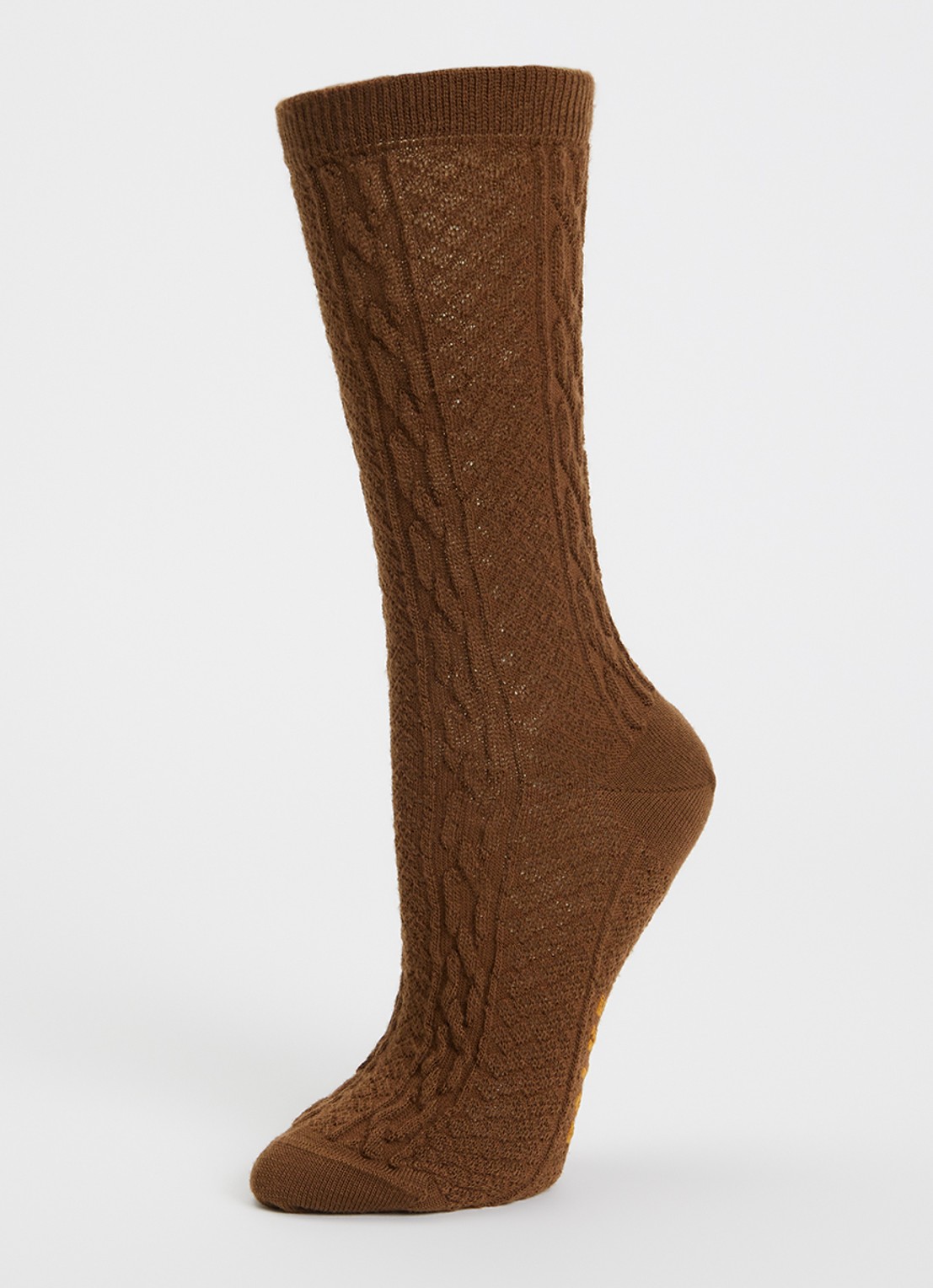 Falke Declivity sokken in wolblend - detail bruin
