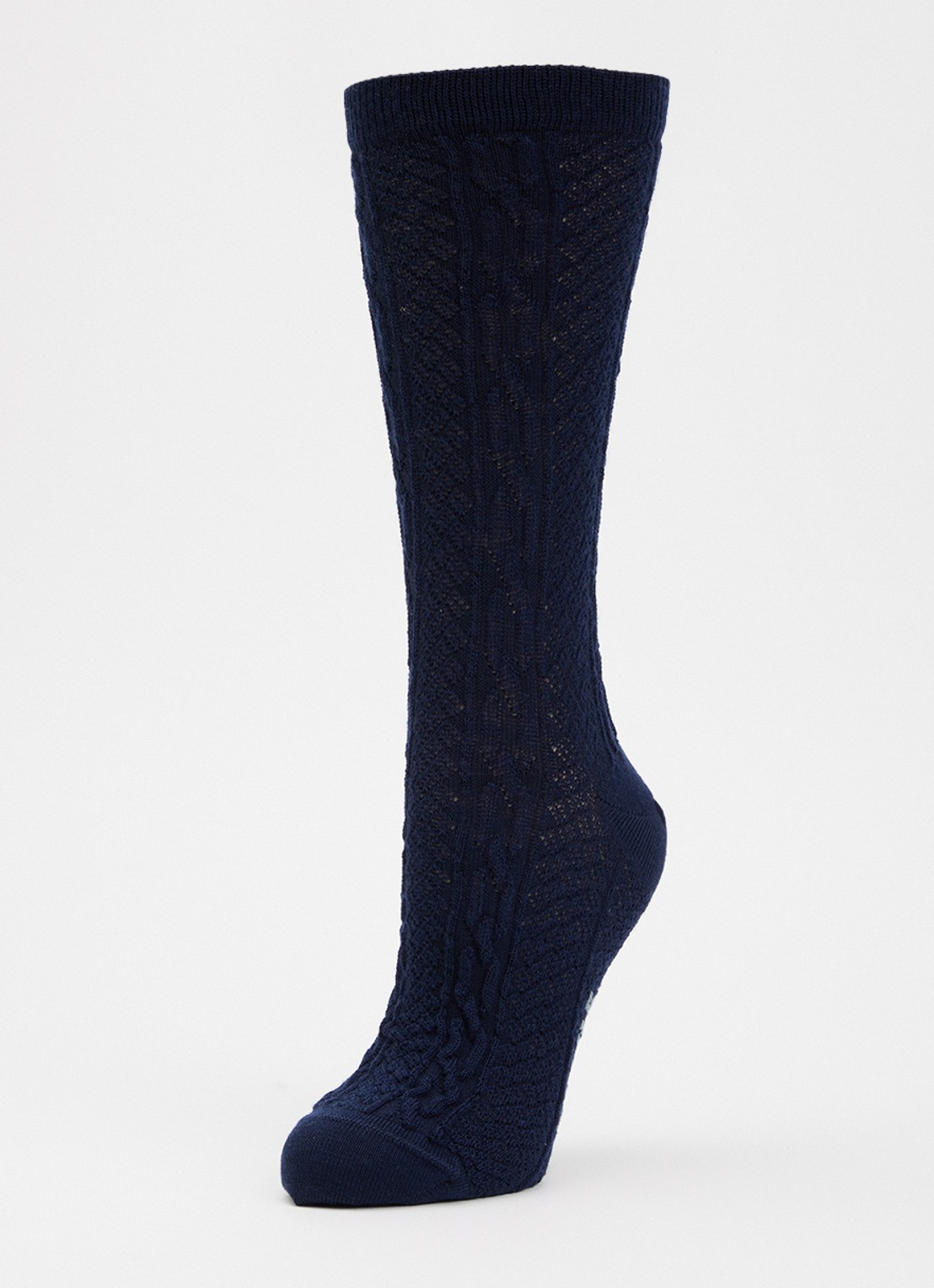 Falke Declivity sokken in wolblend - detail donkerblauw