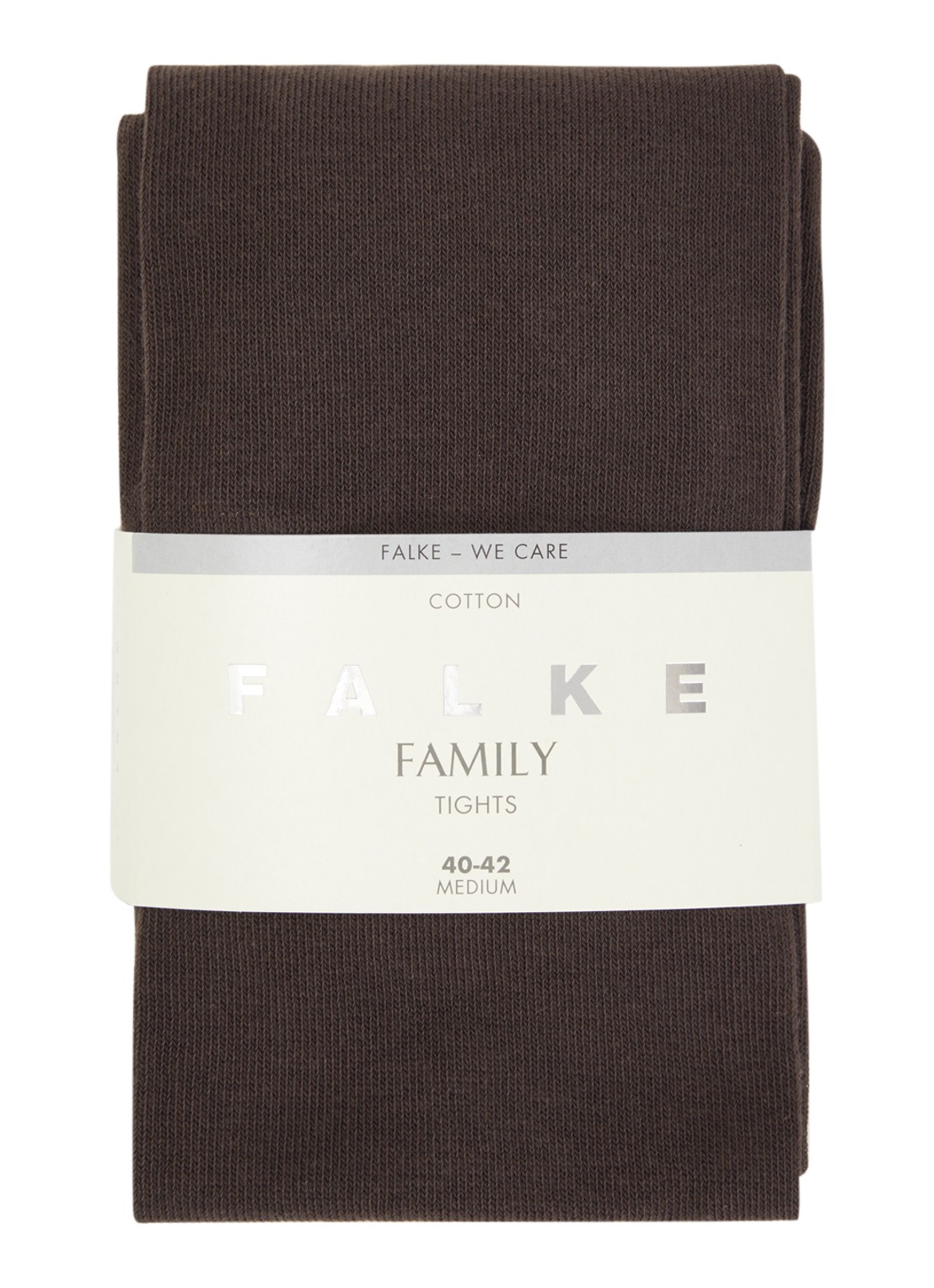 Falke Family maillot van katoen  - voorkant donkerbruin