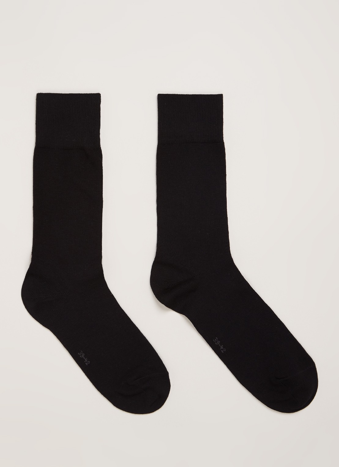 Falke Happy sokken in 2-pack - voorkant 2 zwart