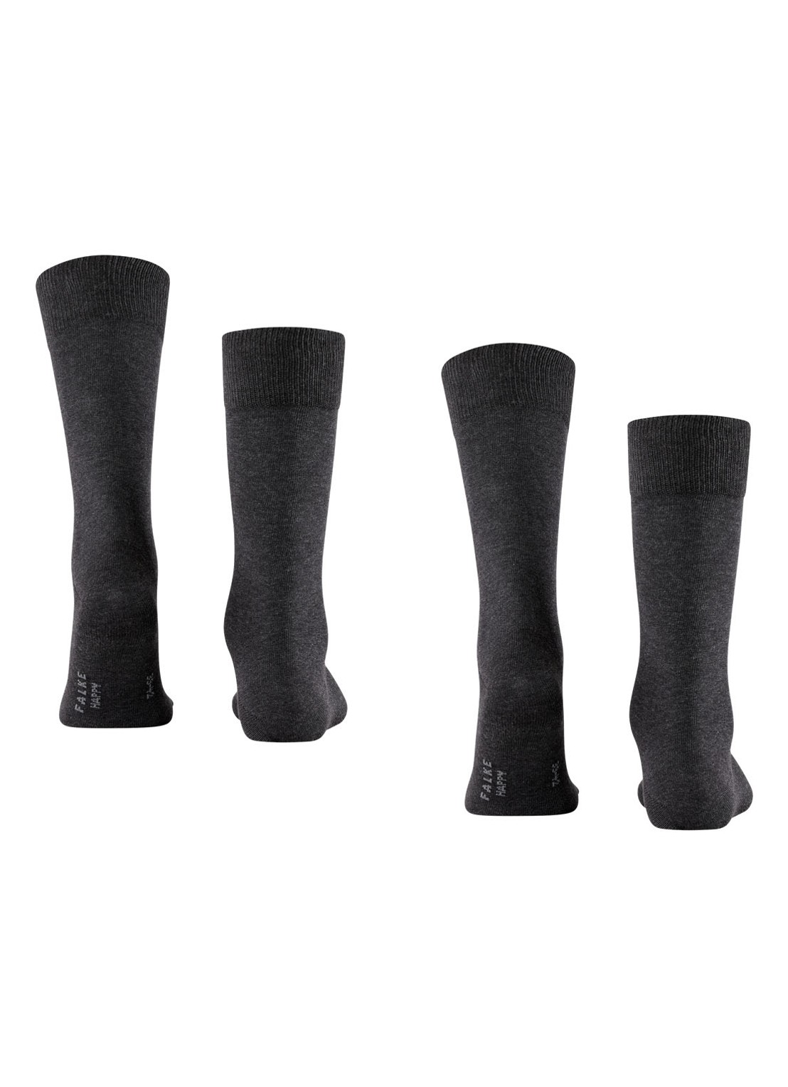 Falke Happy sokken in 2-pack - detail 3 antraciet