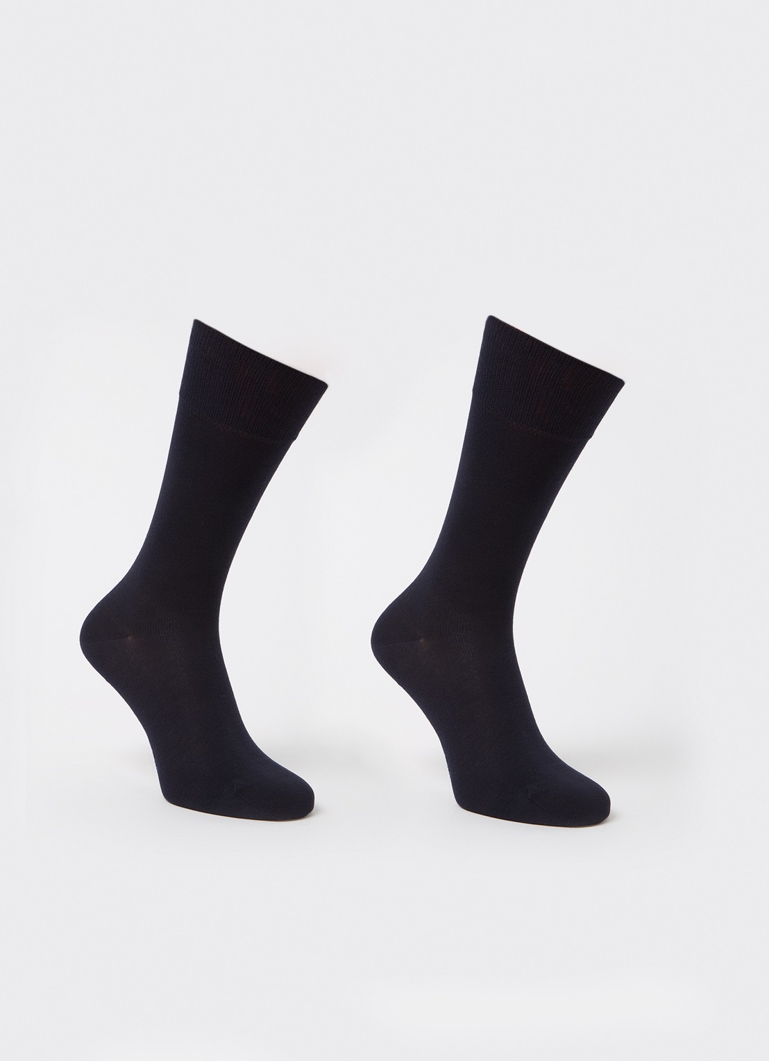Falke Happy sokken in 2-pack - voorkant 3 donkerblauw