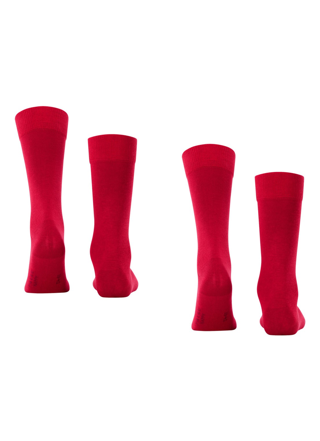 Falke Happy sokken in katoenblend in 2-pack - detail 3 donkerrood