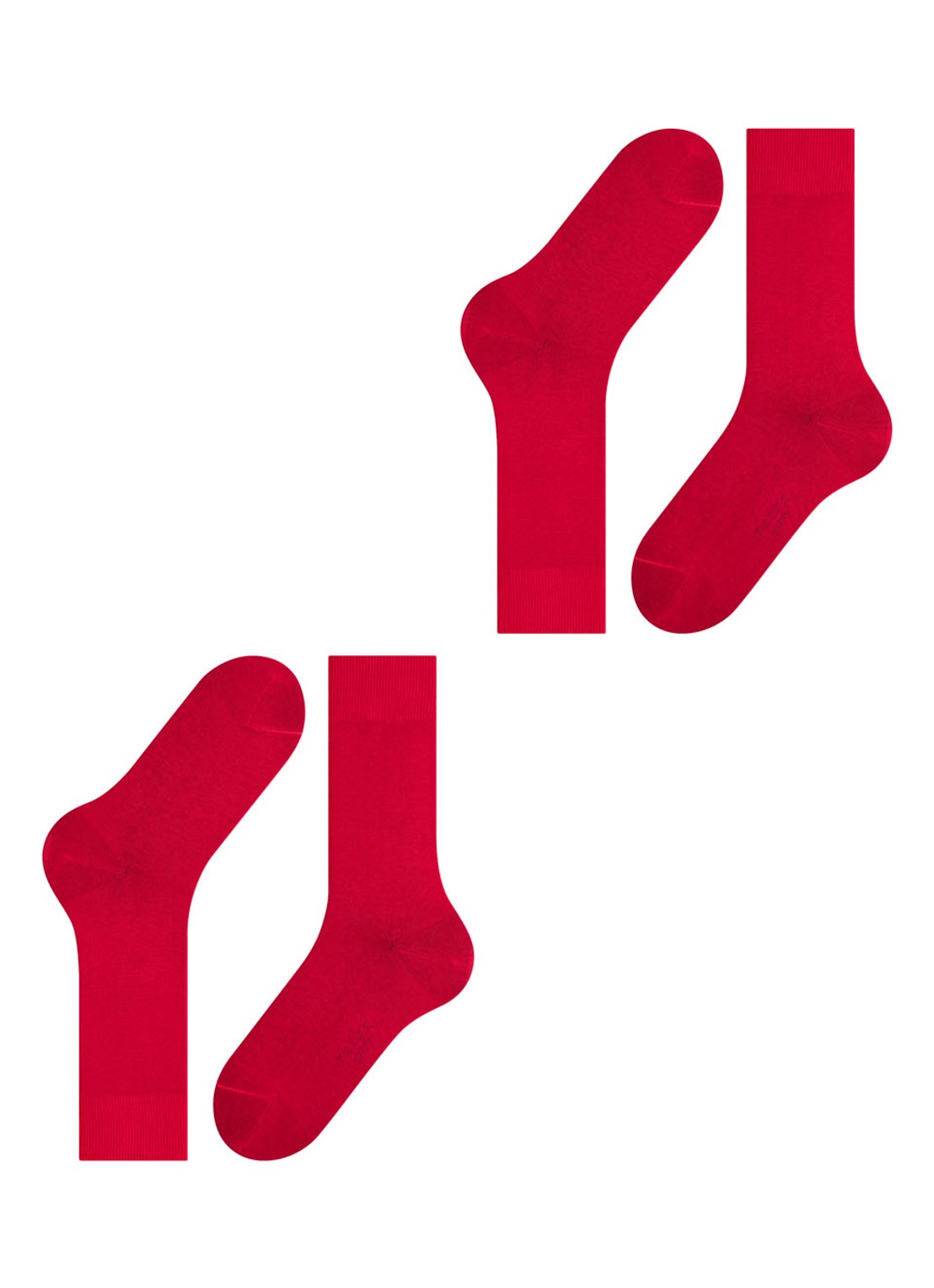 Falke Happy sokken in katoenblend in 2-pack - detail 4 donkerrood
