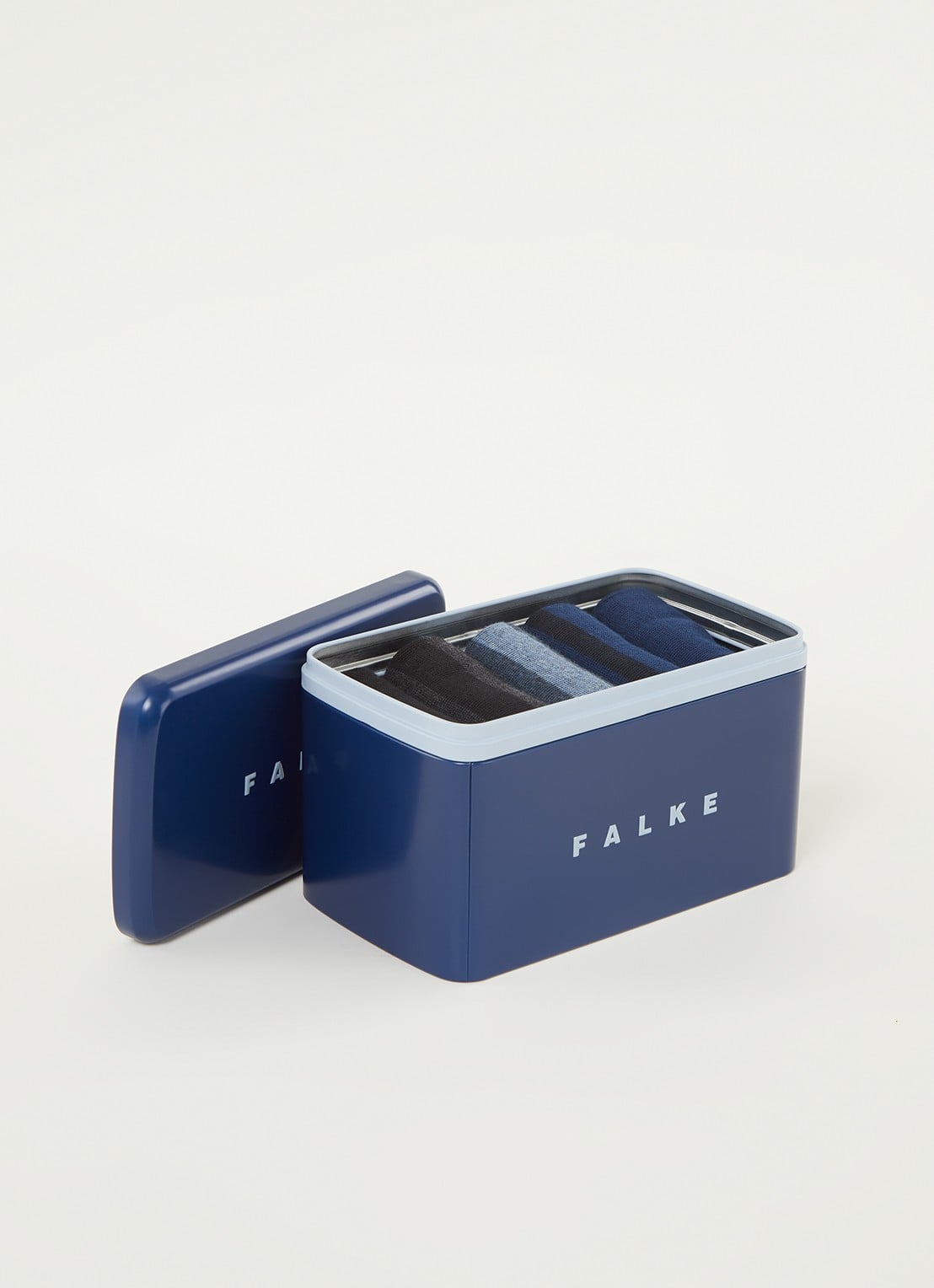Falke Happybox sokken in 5-pack  - voorkant 2 royalblauw