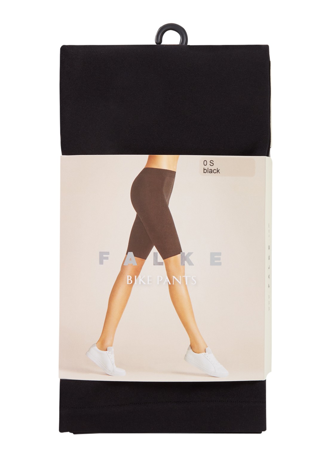 Falke High waist corrigerende fietsbroek  - voorkant 2 zwart