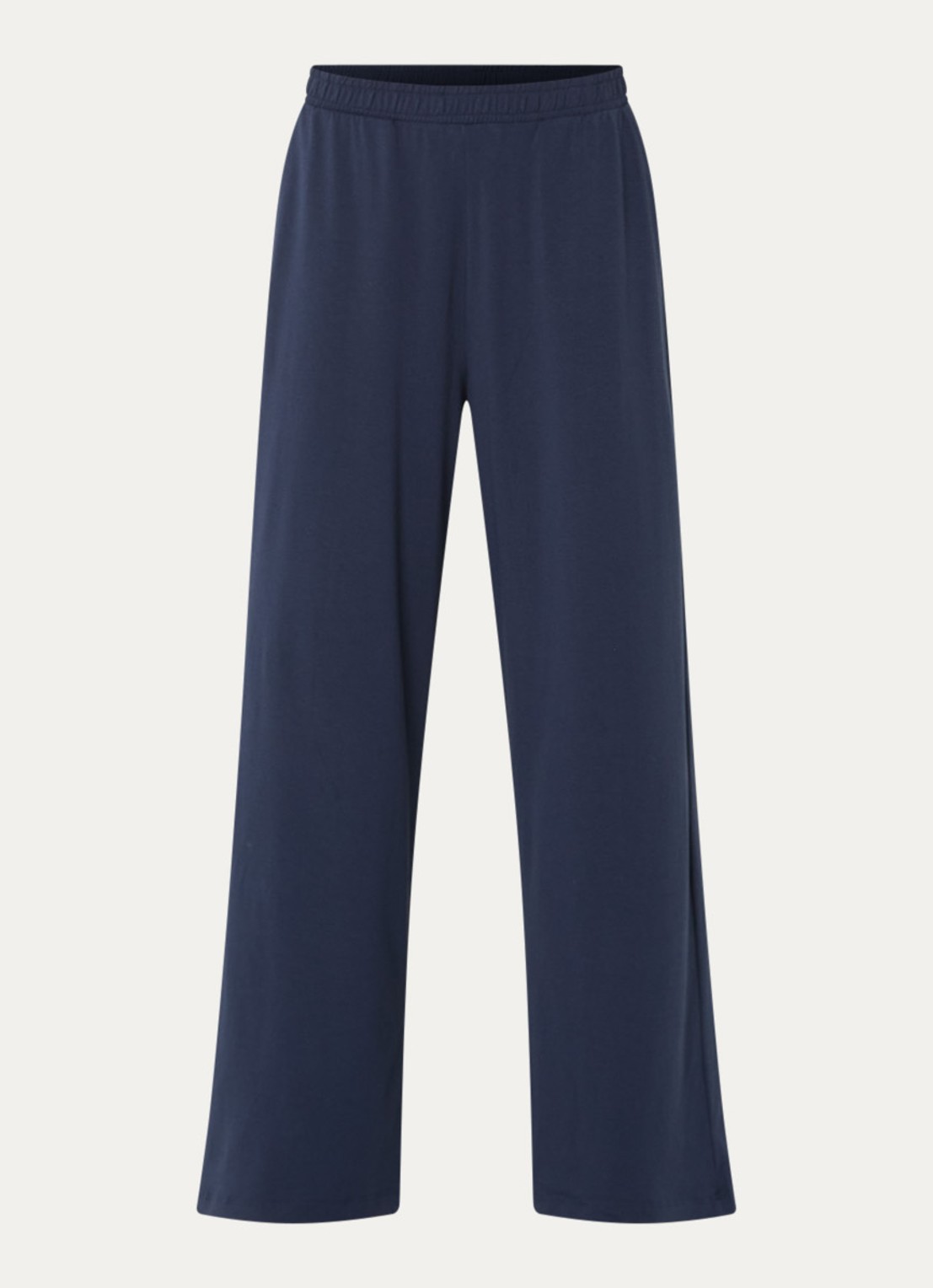 Falke High waist straight fit loungebroek  - voorkant blauw