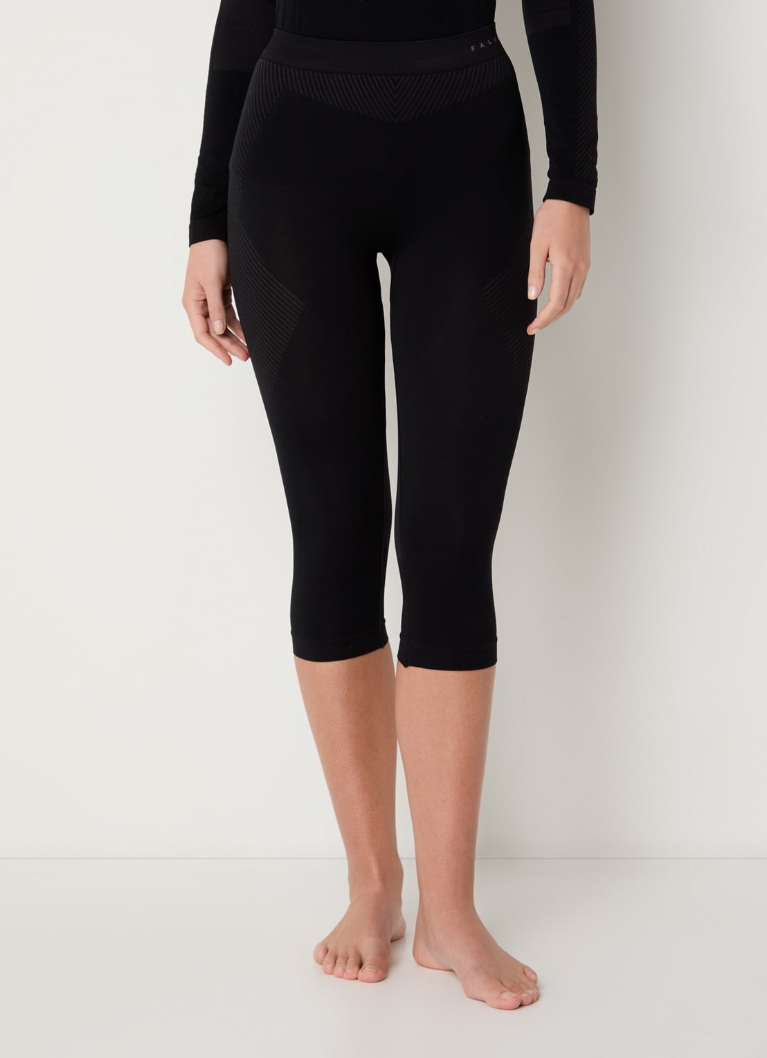 Falke High waist trainingslegging - detail zwart