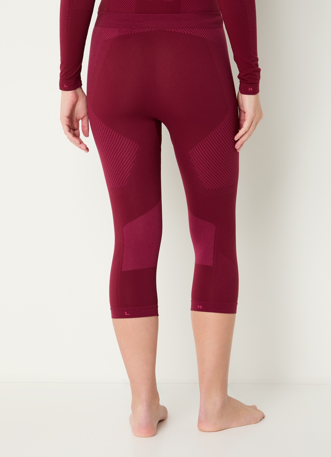Falke High waist trainingslegging - achterkant 5 bordeauxrood