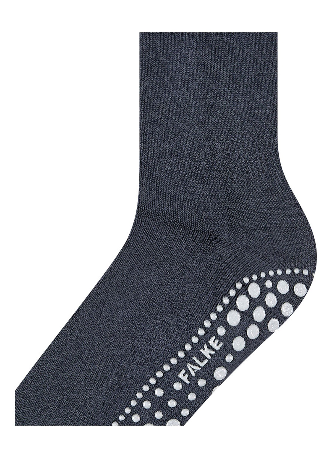 Falke Homepads huissokken in wolblend met anti-slip - detail 6 blauw