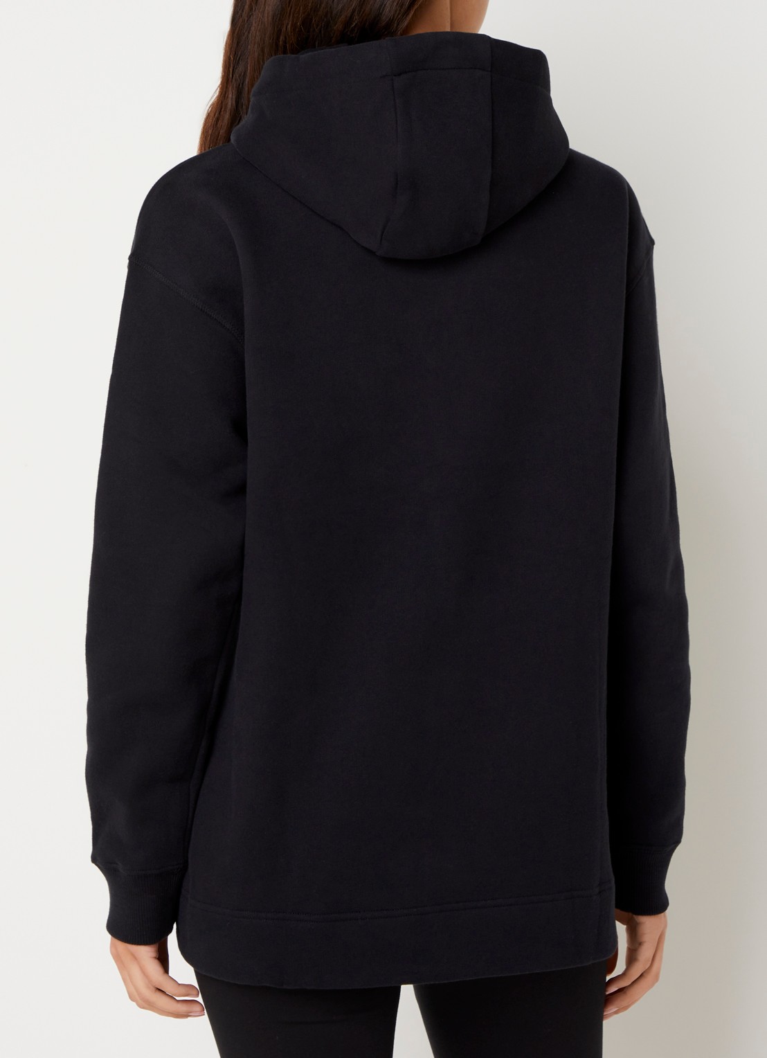 Falke Hoodie met logoprint - achterkant 5 zwart