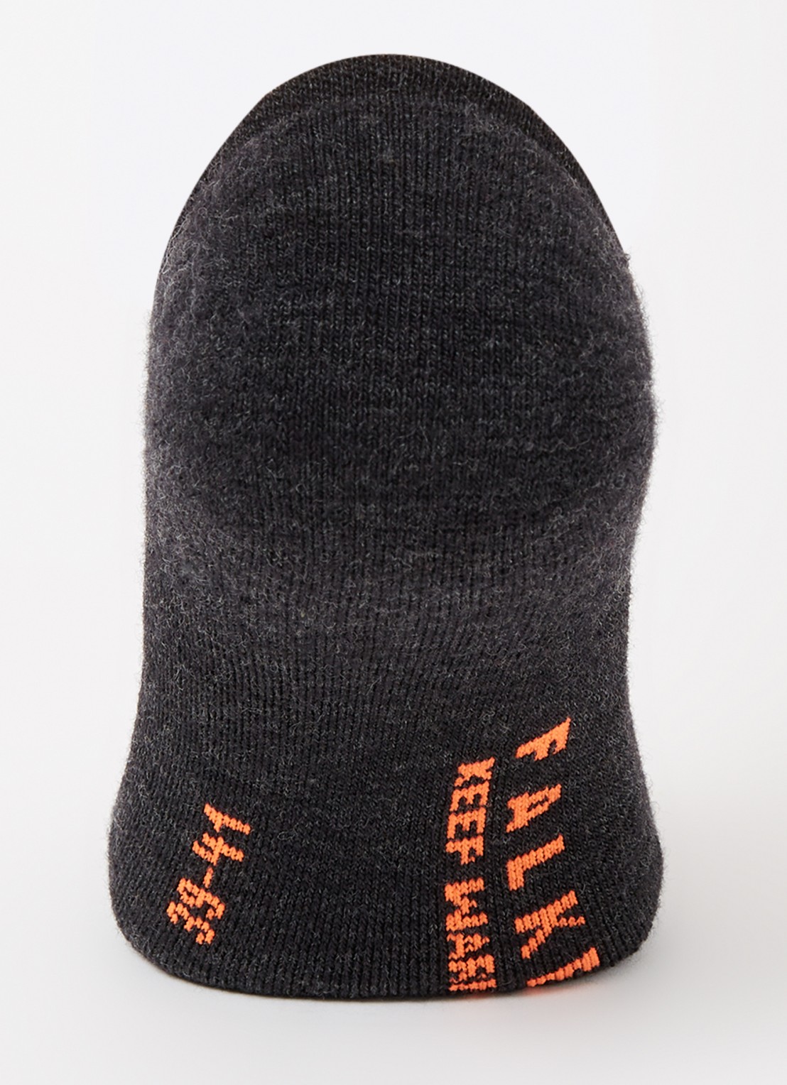 Falke Keep Warm sneakersokken in scheerwolblend - voorkant 2 antraciet