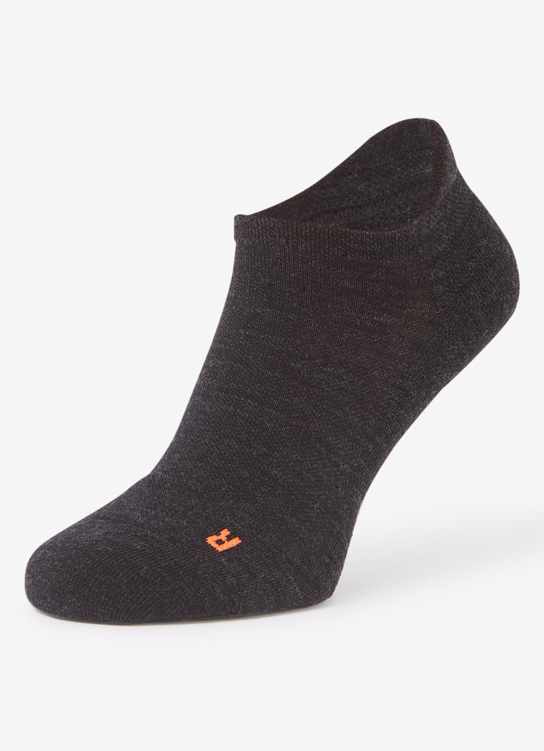 Falke Keep Warm sneakersokken in scheerwolblend - detail 3 antraciet