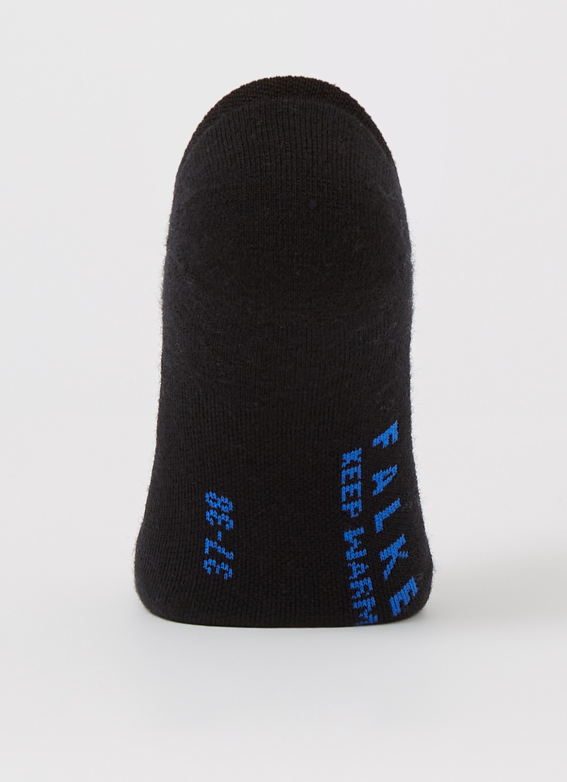 Falke Keep Warm sneakersokken in wolblend  - voorkant 2 zwart