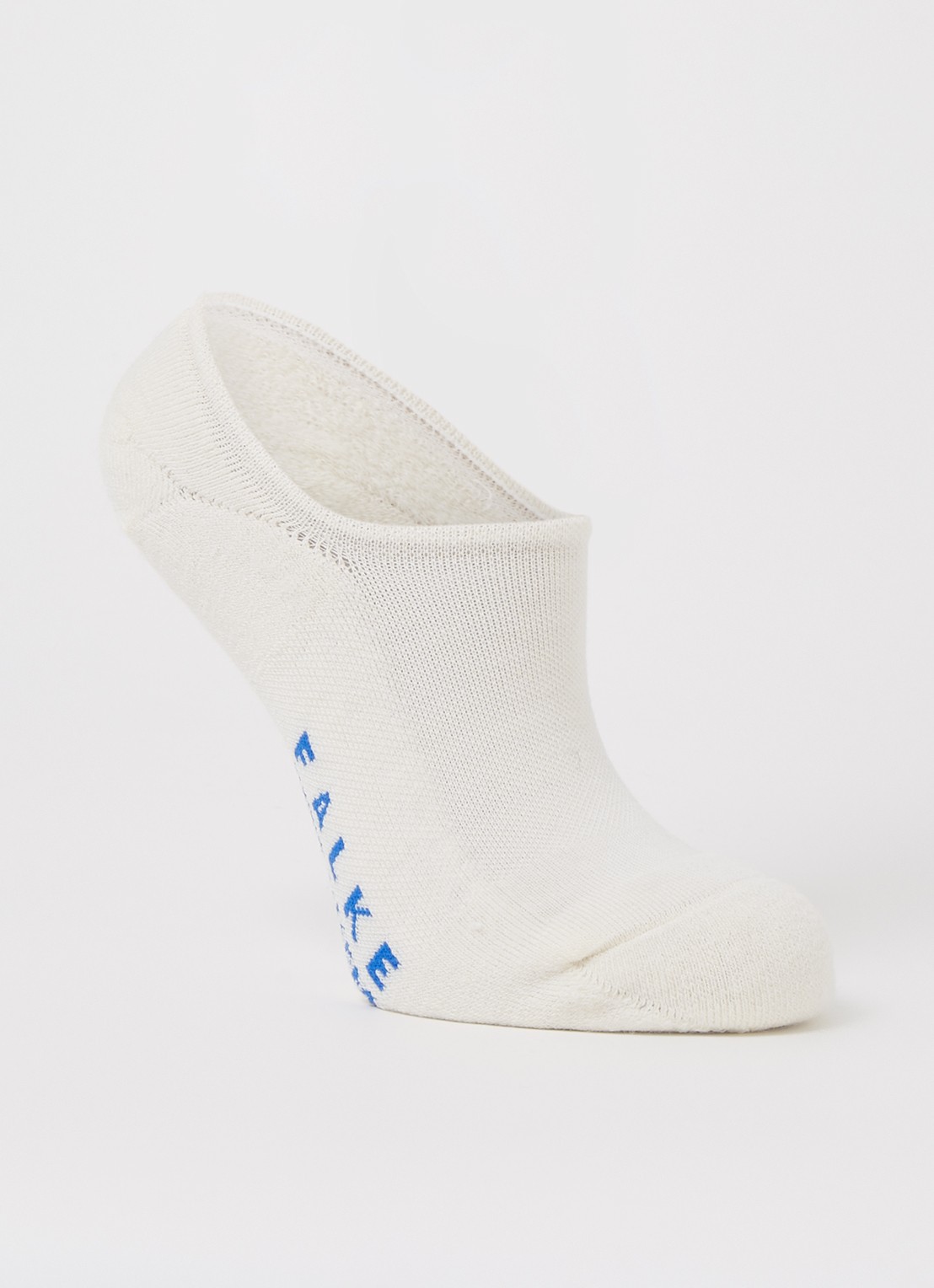 Falke Keep Warm sneakersokken in wolblend  - voorkant creme