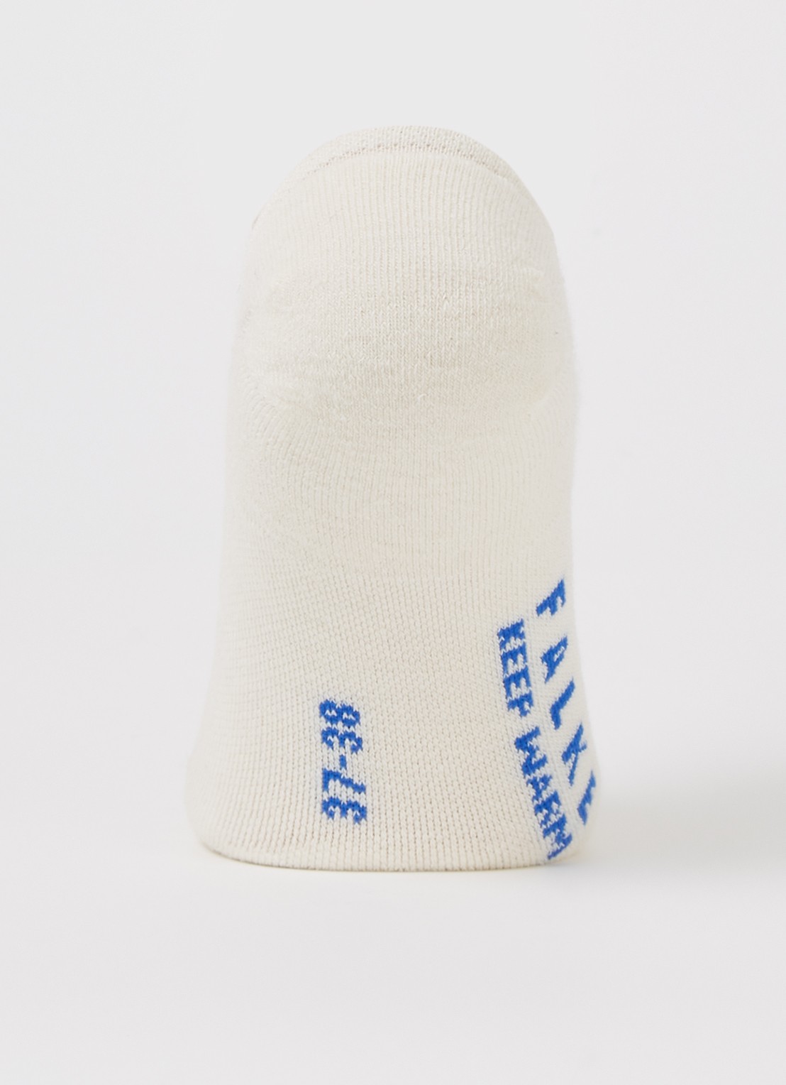 Falke Keep Warm sneakersokken in wolblend  - voorkant 3 creme