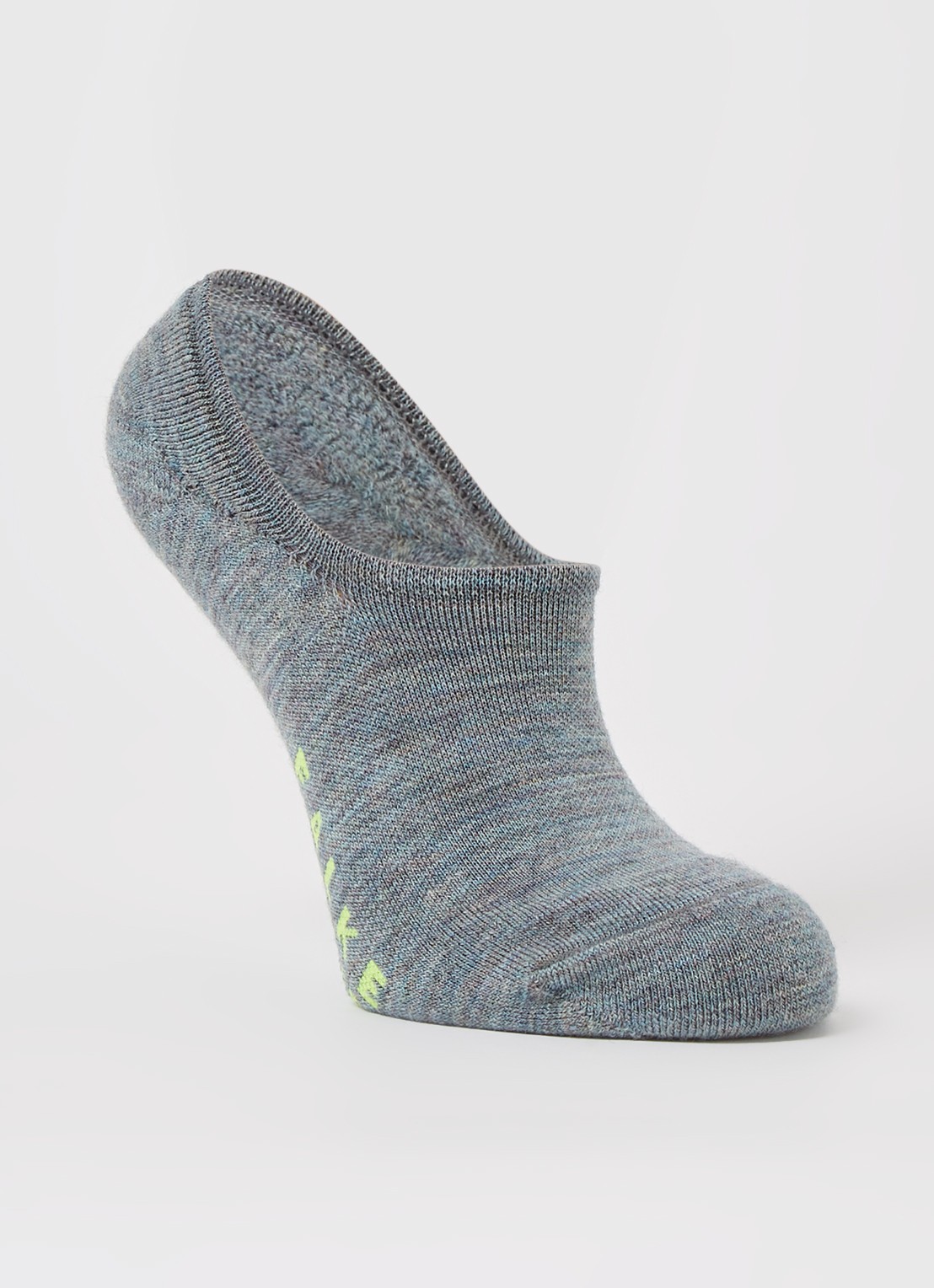 Falke Keep Warm sneakersokken in wolblend  - voorkant grijsmele