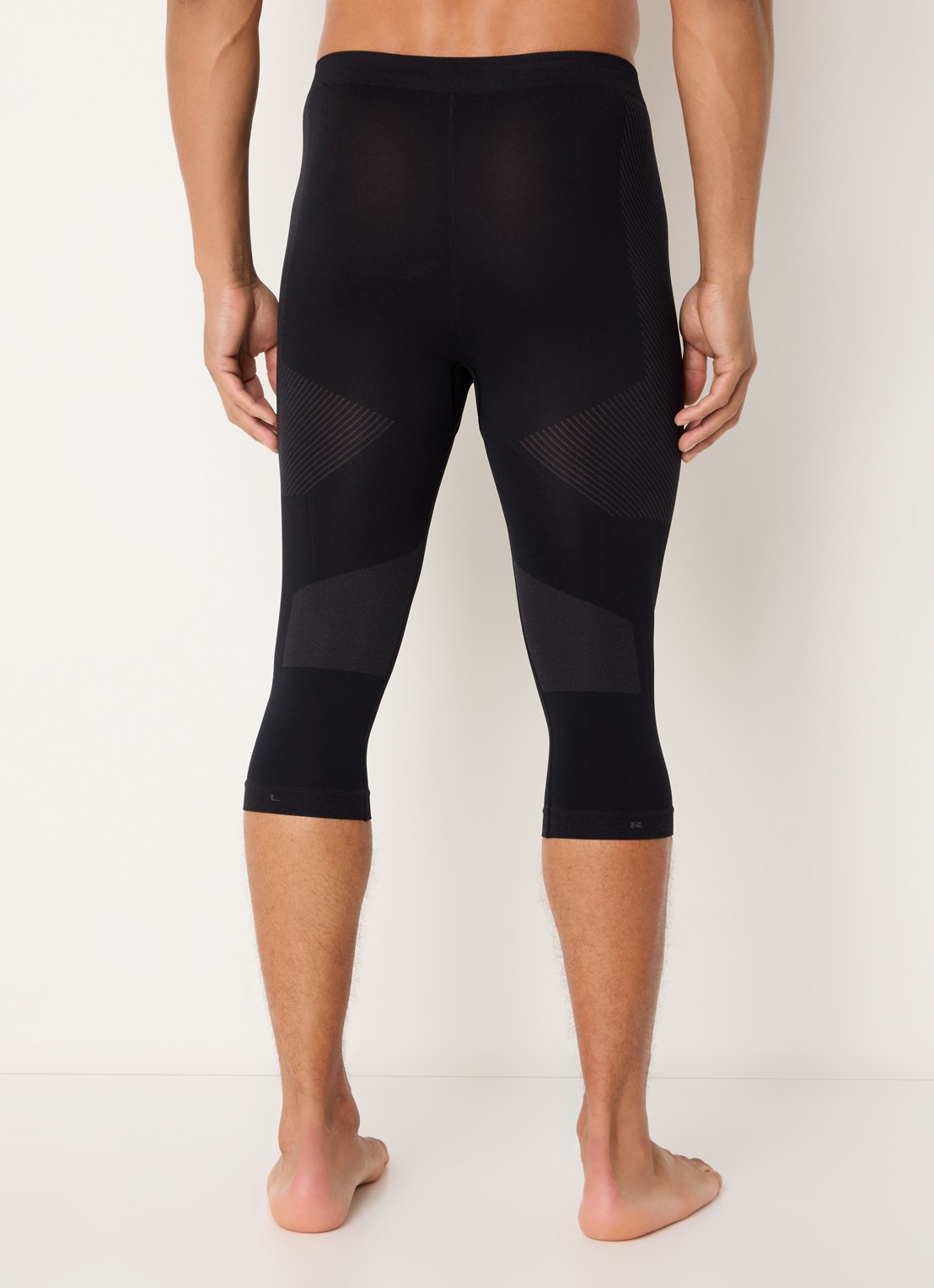 Falke Legging met logo - achterkant 3 zwart