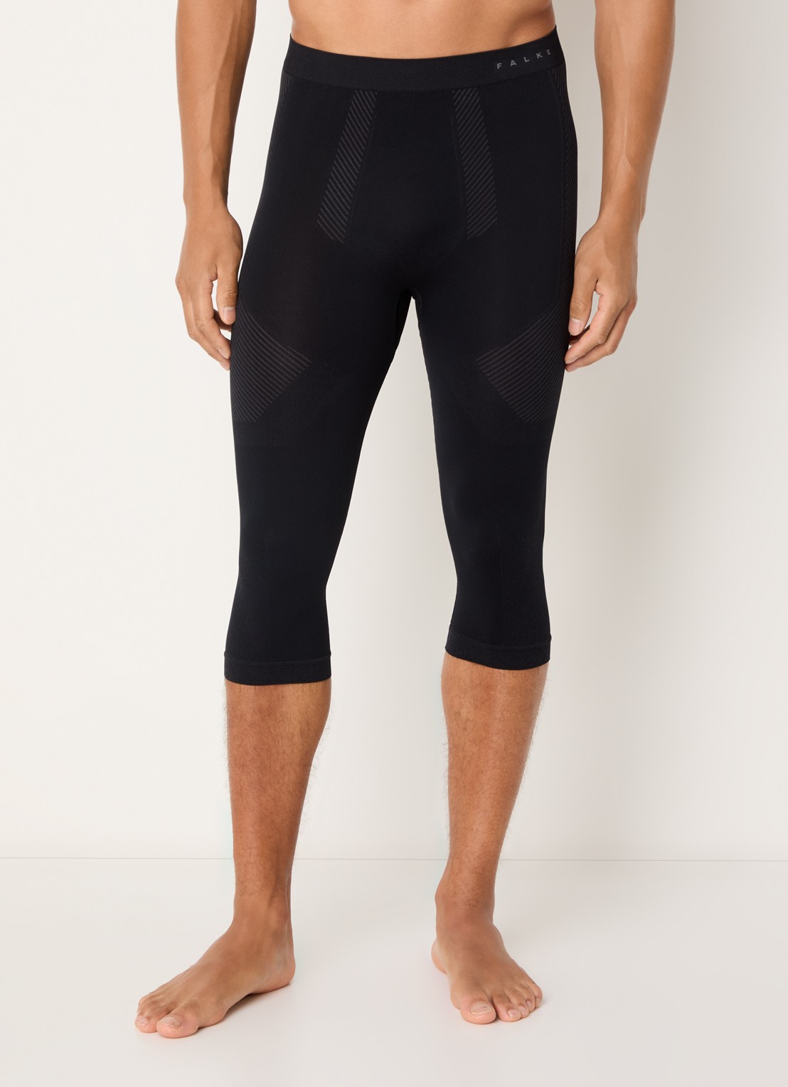 Falke Legging met logo - detail 4 zwart
