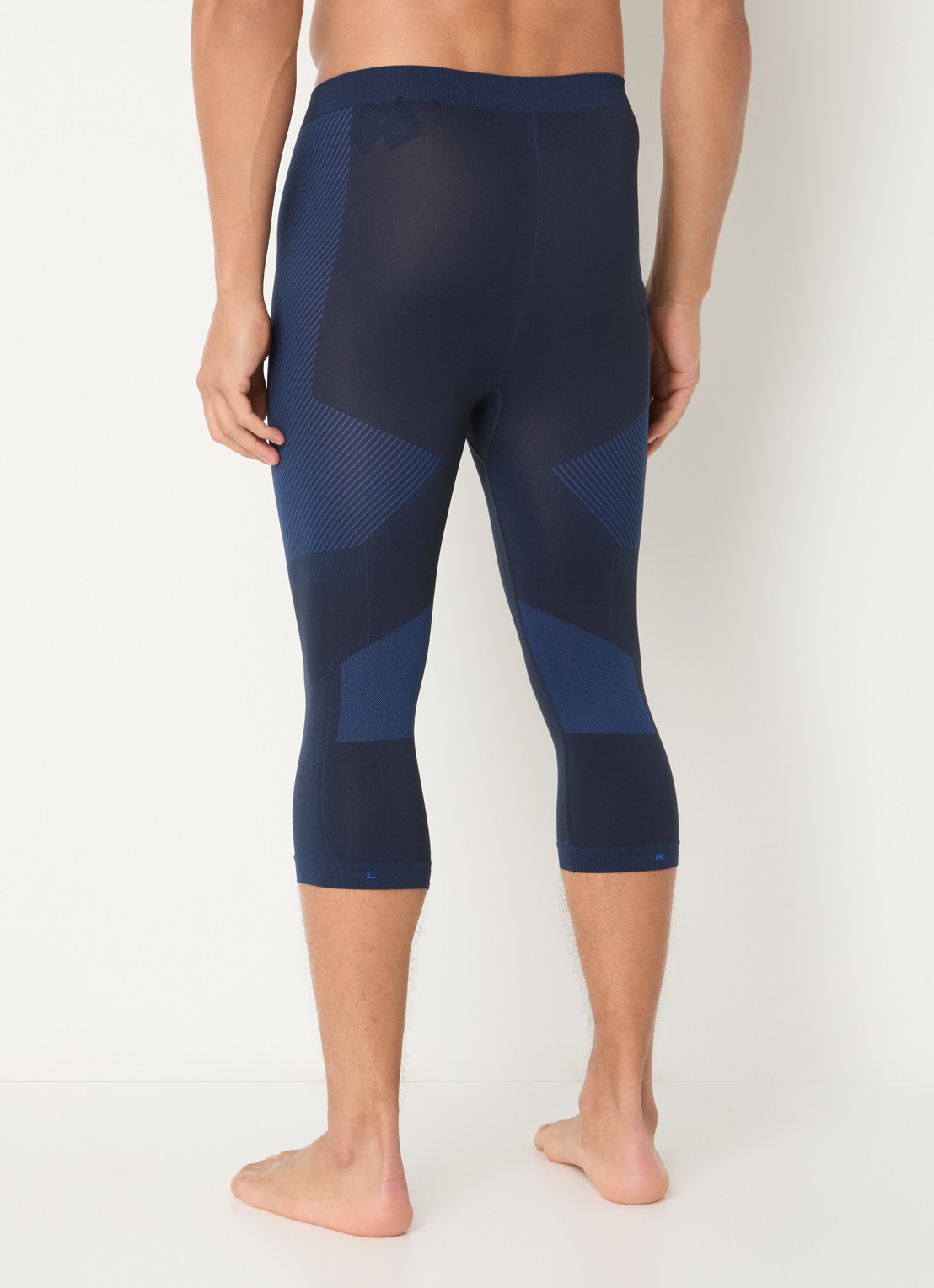 Falke Legging met logo - achterkant 3 donkerblauw