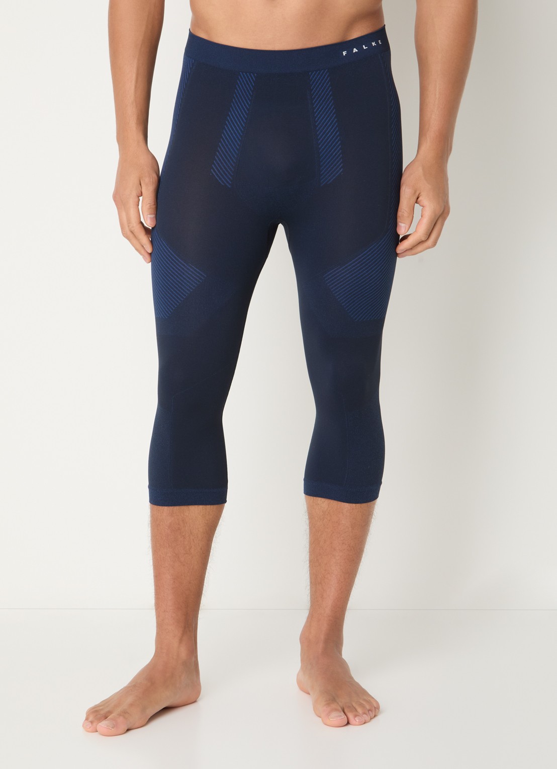 Falke Legging met logo - detail 4 donkerblauw