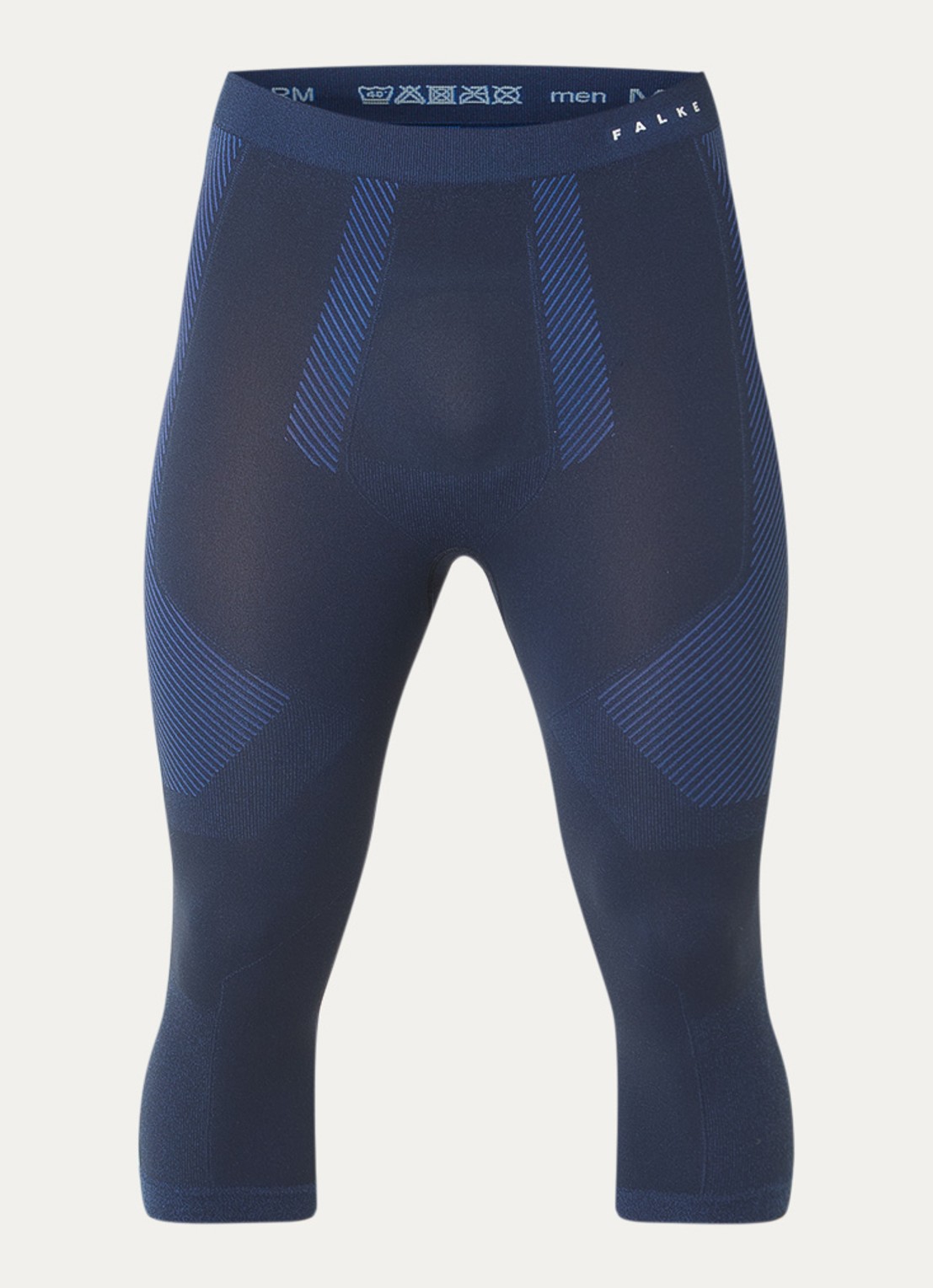 Falke Legging met logo - voorkant donkerblauw