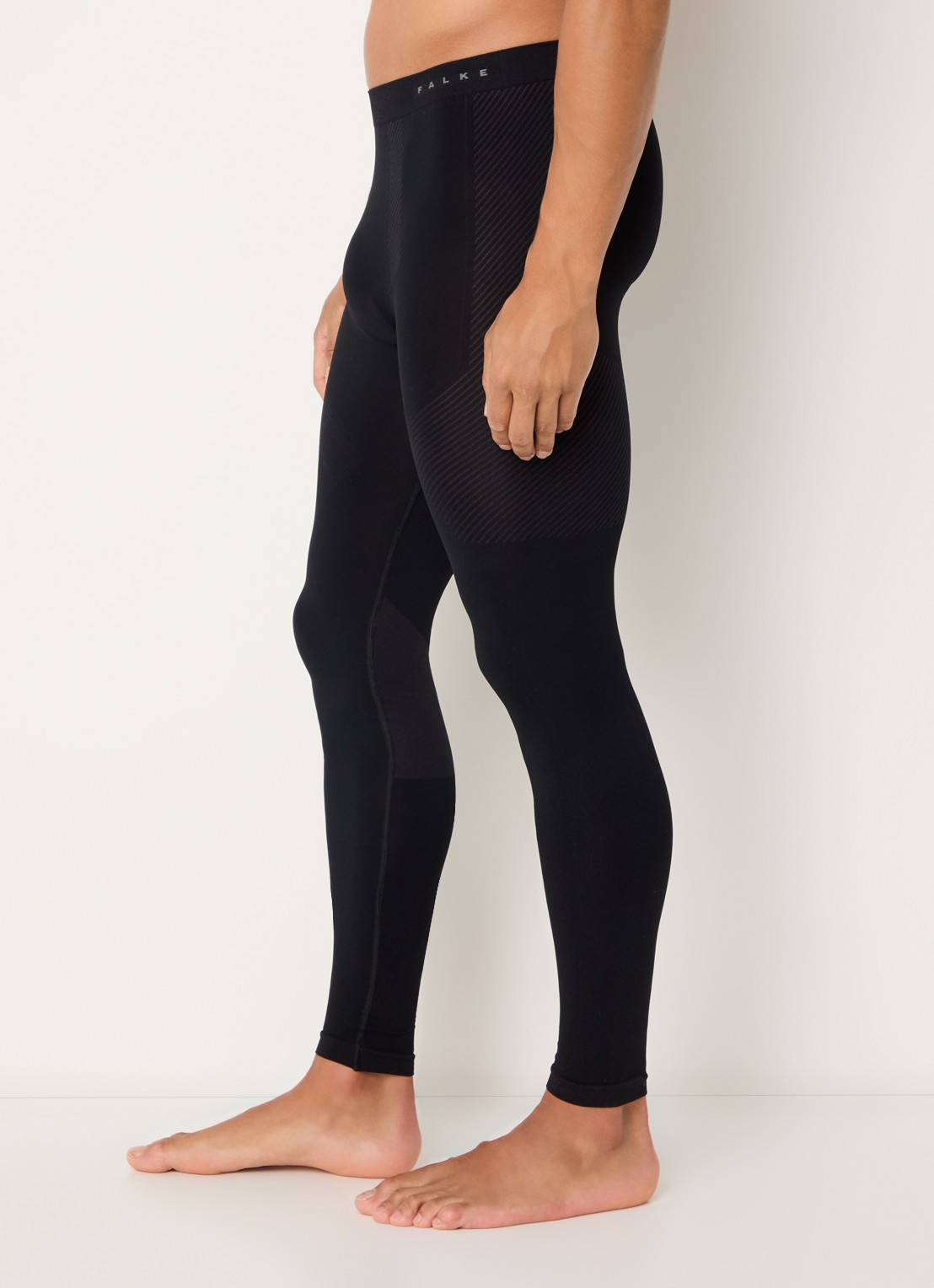 Falke Legging met logo - detail 4 zwart