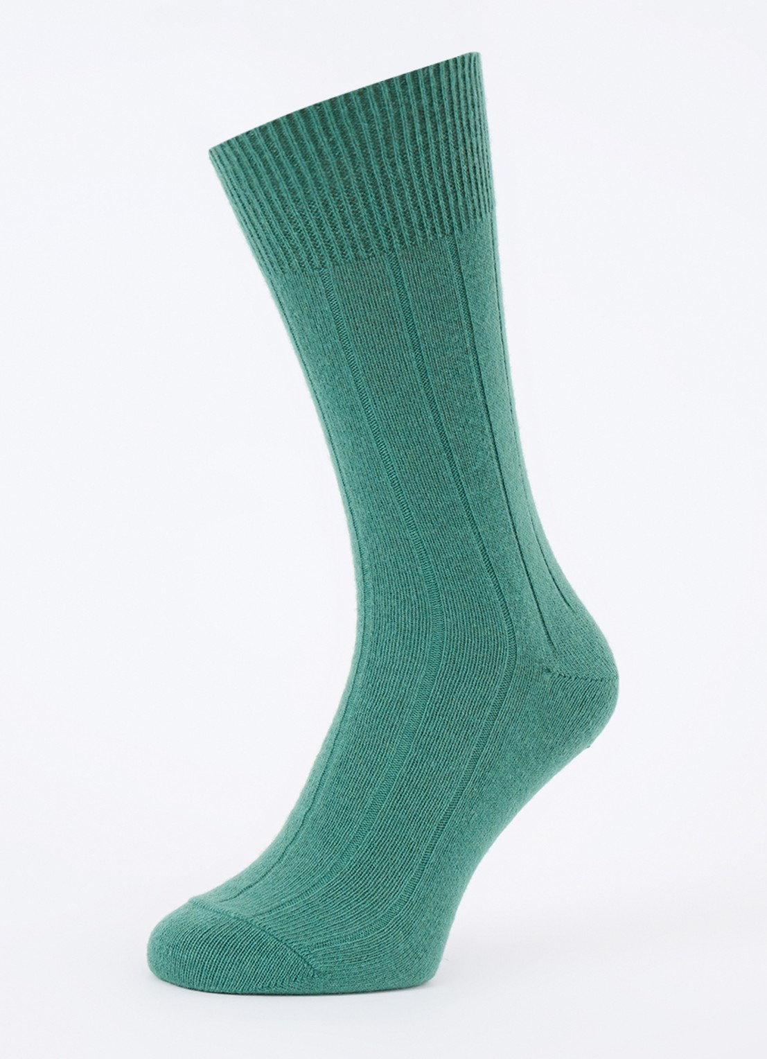 Falke Lhasa Rib sokken in kasjmierblend - detail groen