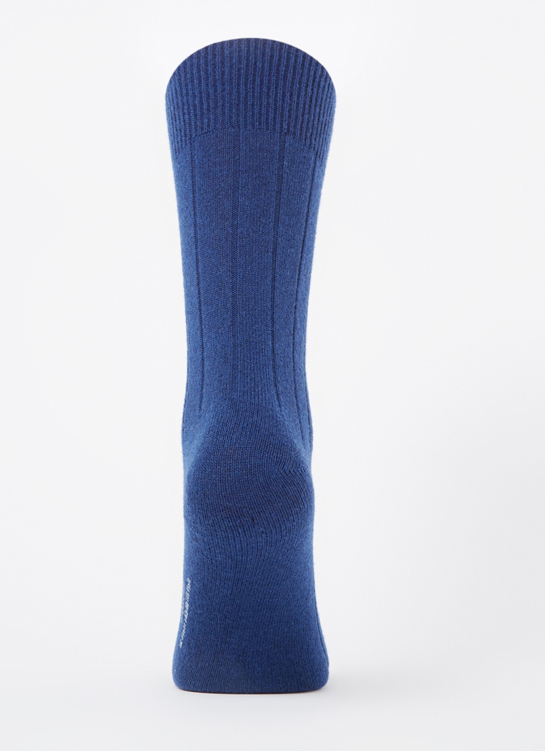 Falke Lhasa Rib sokken in kasjmierblend - voorkant 2 royalblauw