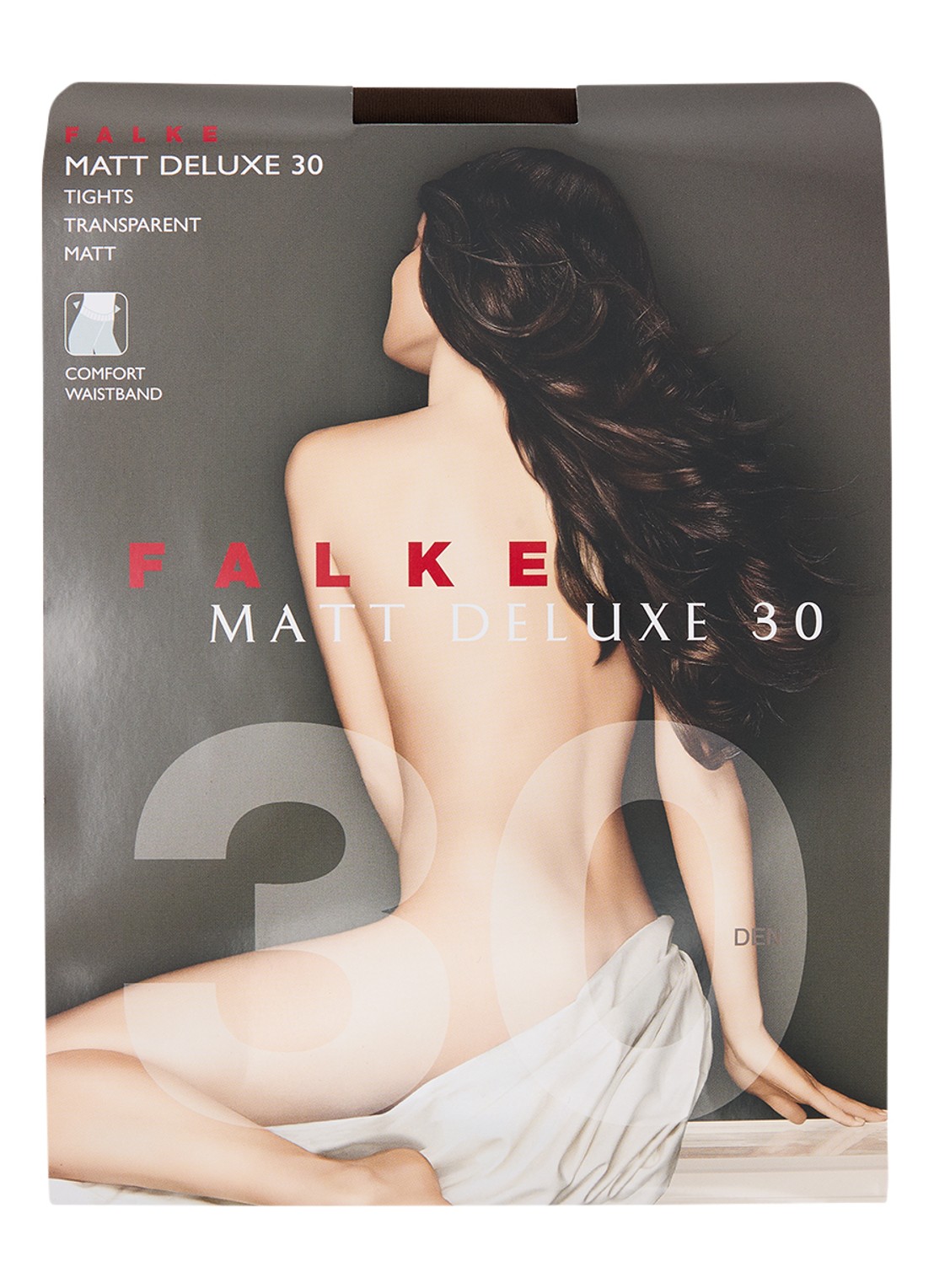 Falke Matte Deluxe panty in 30 denier - voorkant 2 bruin