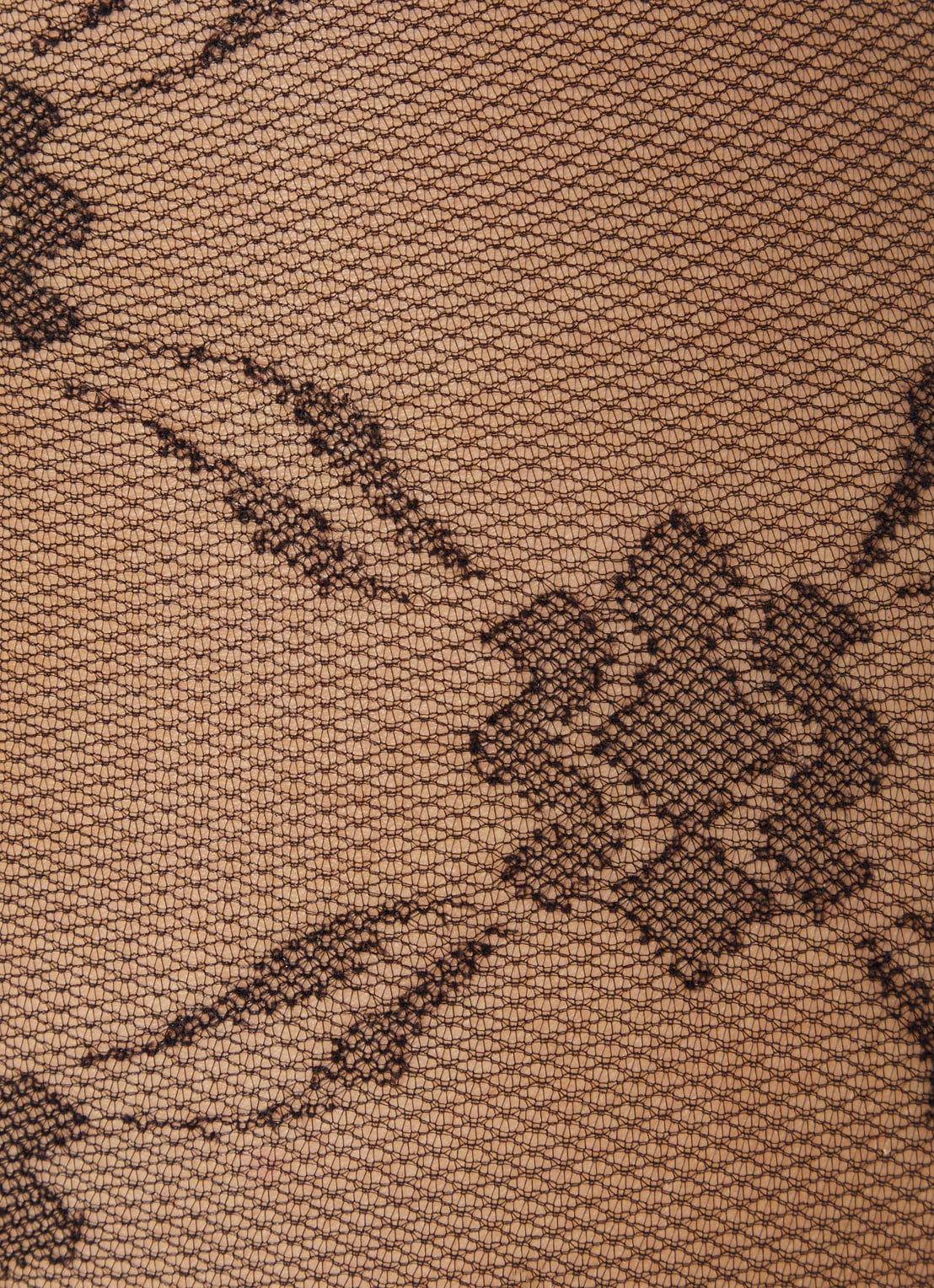 Falke Panty met logoprint in 20 denier - detail zwart