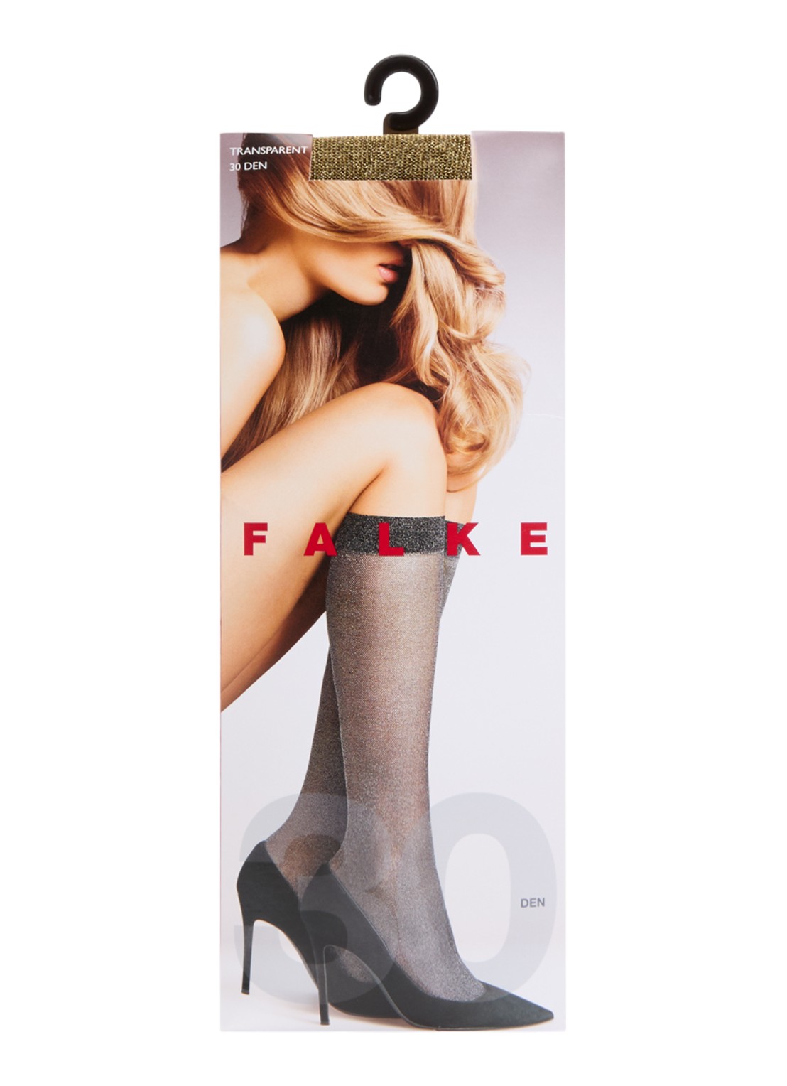 Falke Pantysokken met lurex in 30 denier - voorkant goud