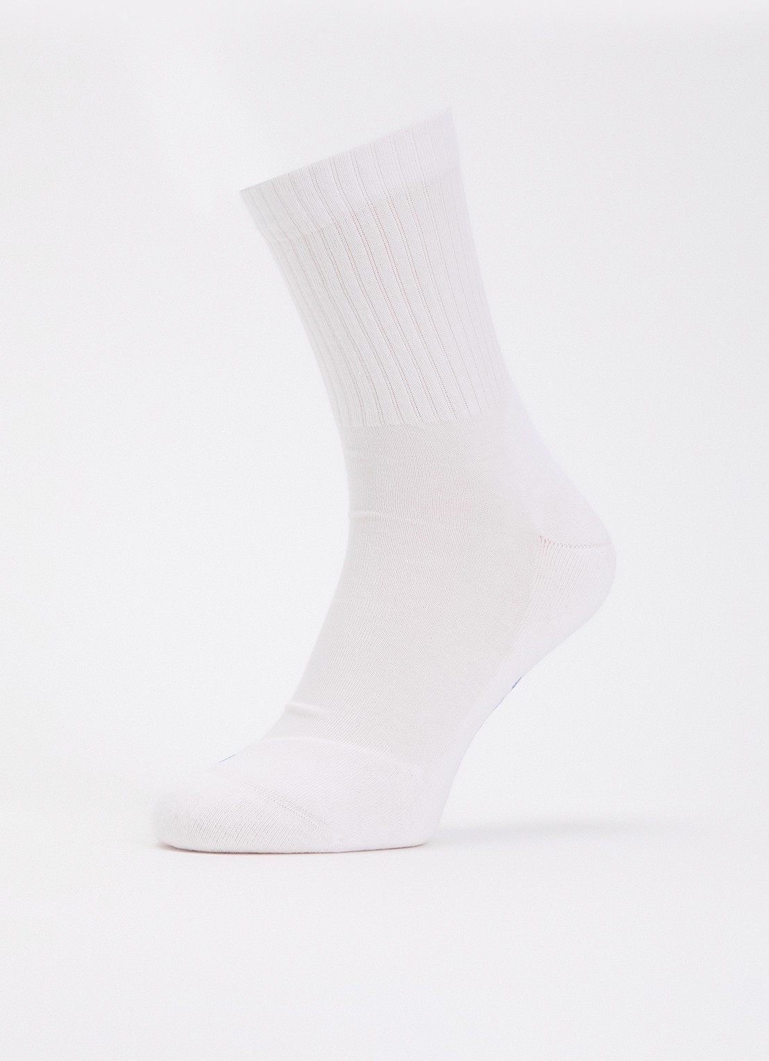 Falke Run Rib Crew sokken in katoenblend met logo - detail 3 wit