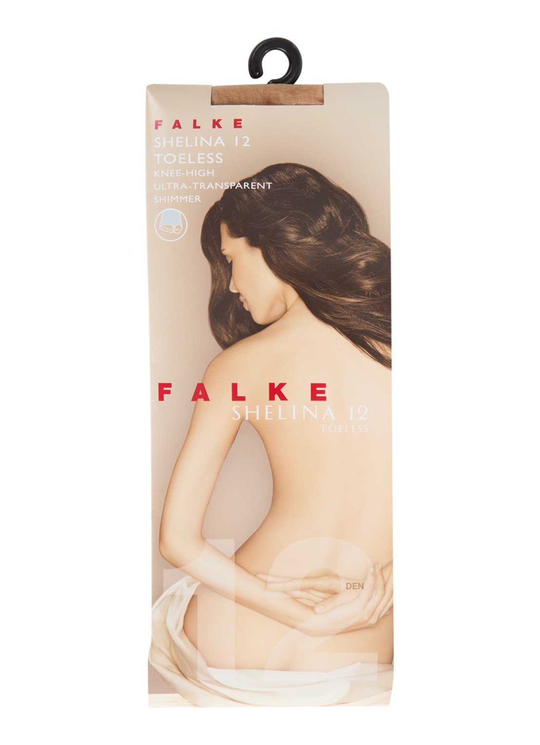 Falke Shelina Toeless pantysokken in 12 denier - voorkant 2 beige