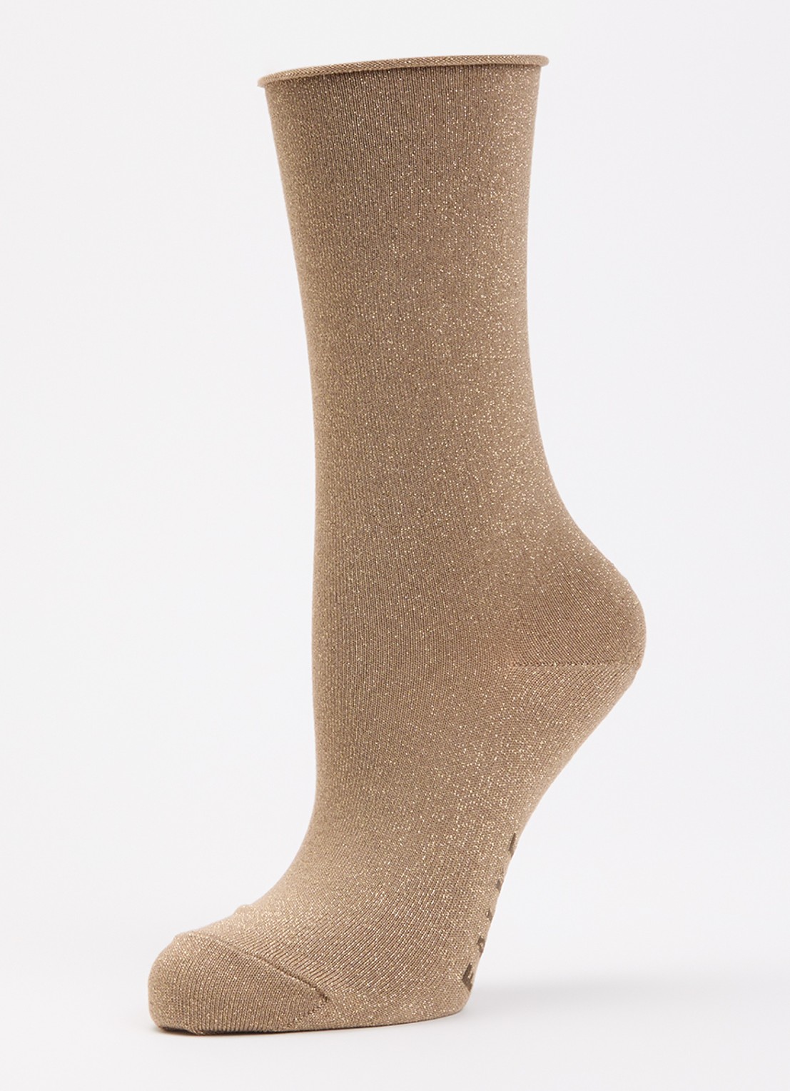 Falke Shiny sokken met lurex - detail 3 goud