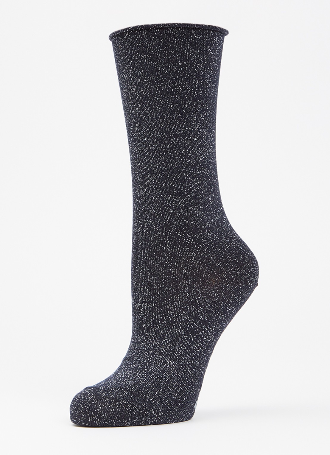 Falke Shiny sokken   - detail donkerblauw