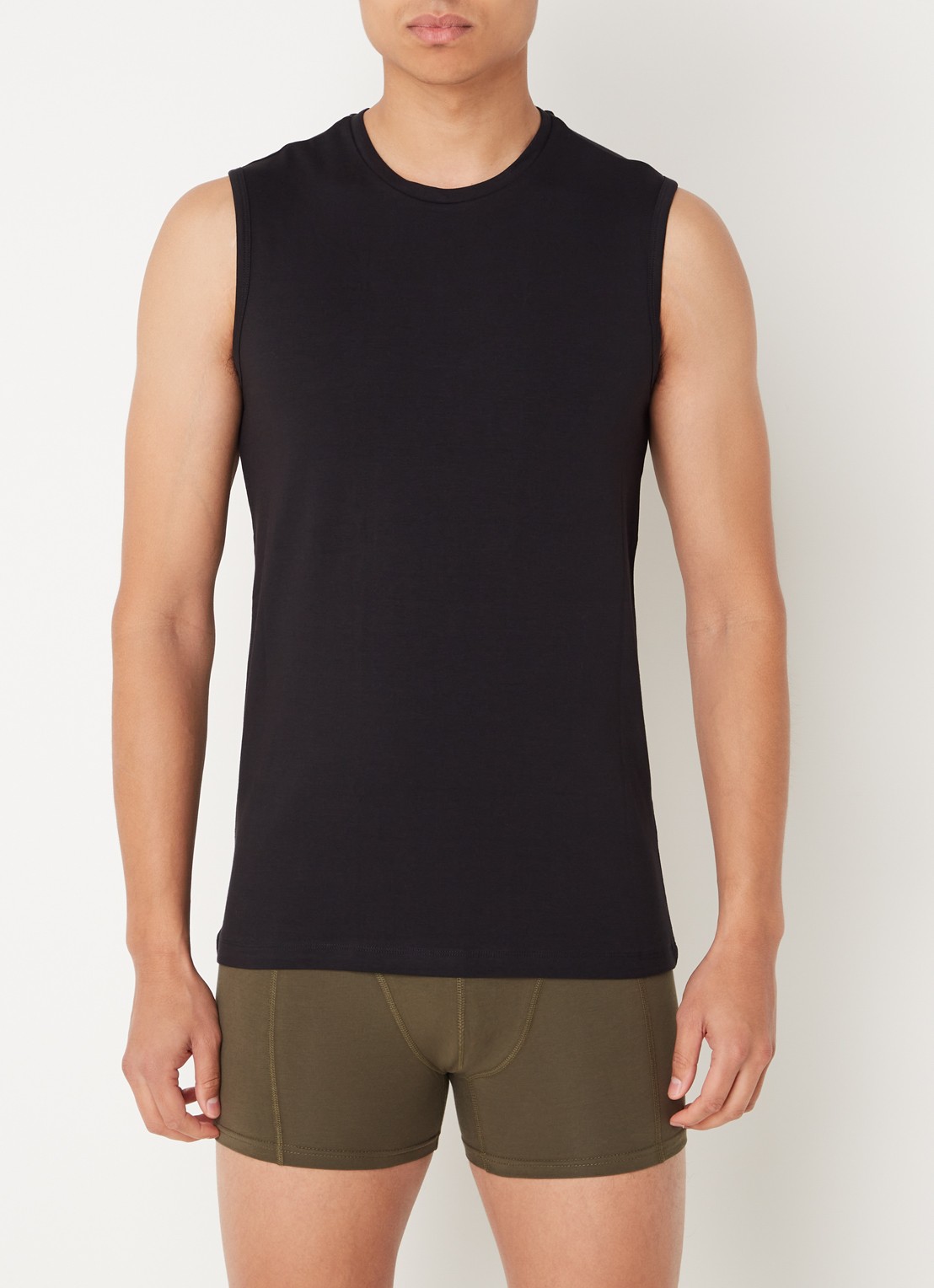 Falke Singlet in 2-pack - detail 4 zwart