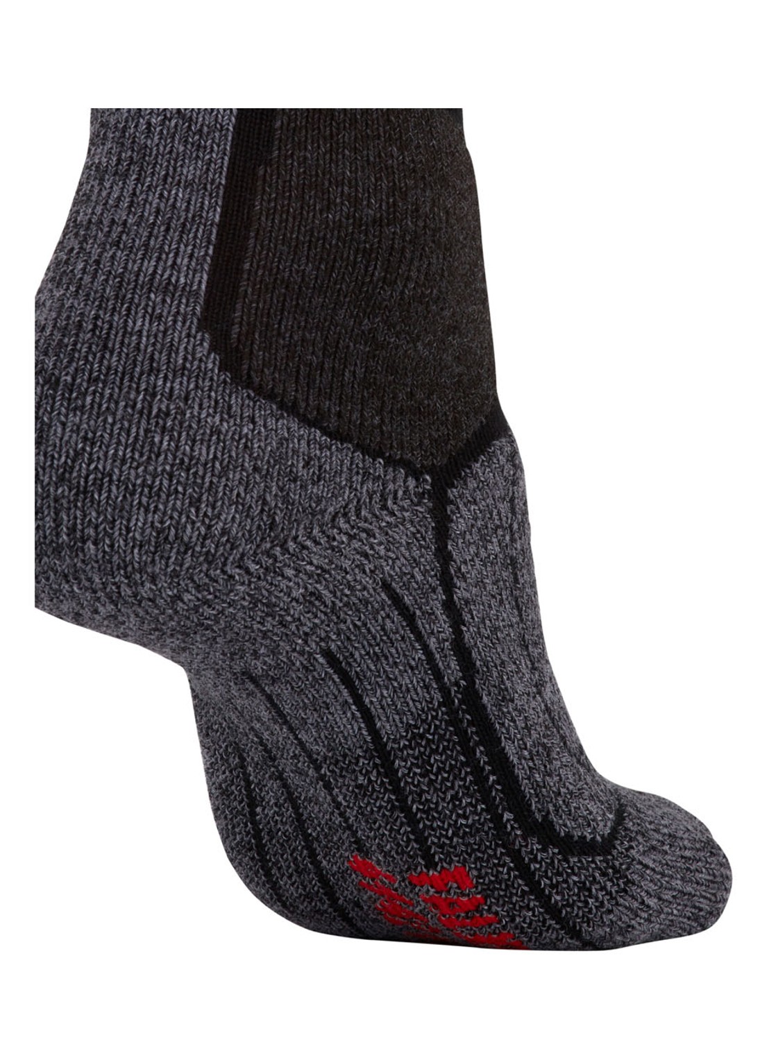 Falke SK1 skisokken in wolblend - detail 5 zwart